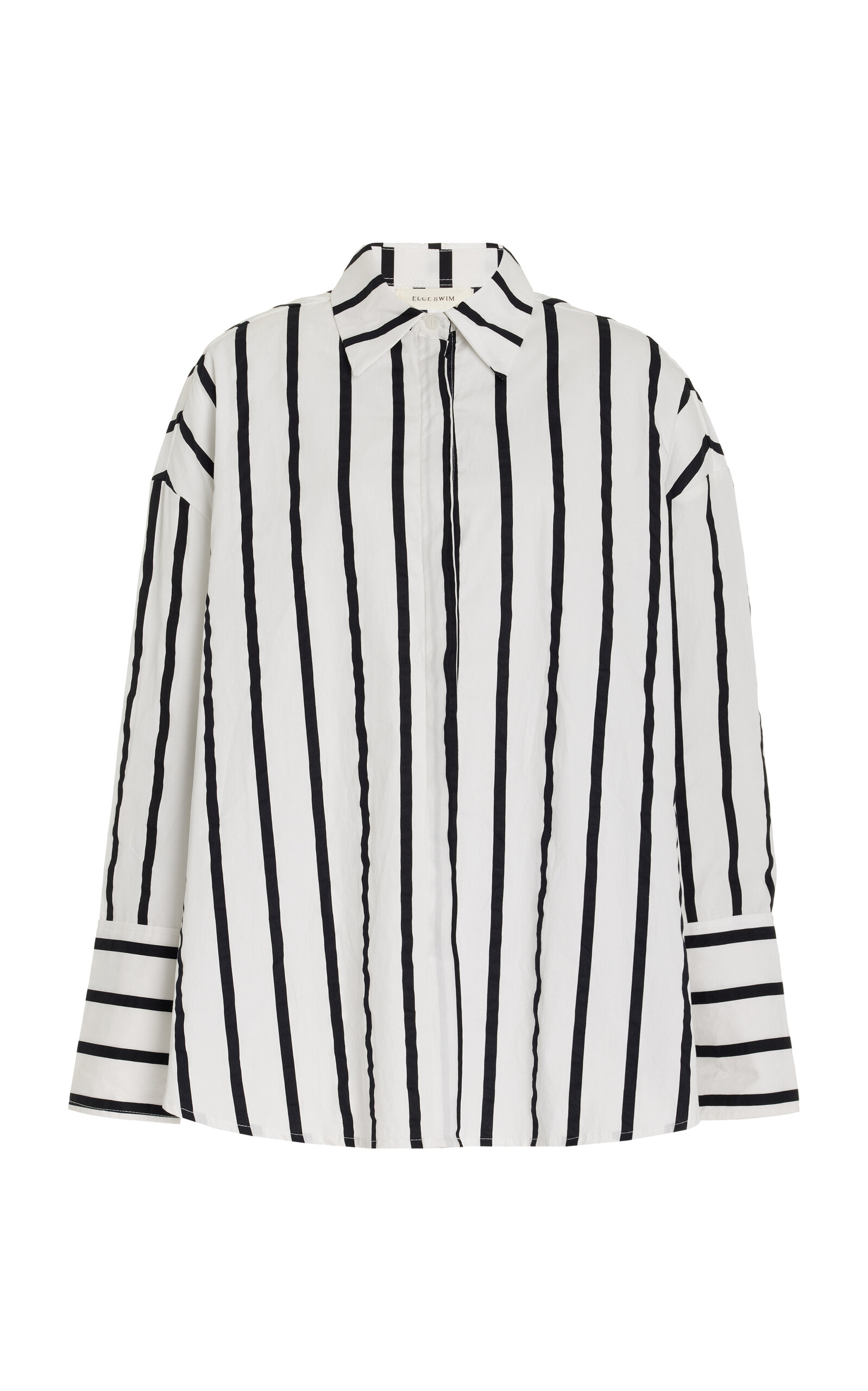 Elce Exclusive Reverie Striped Cotton Poplin Shirt