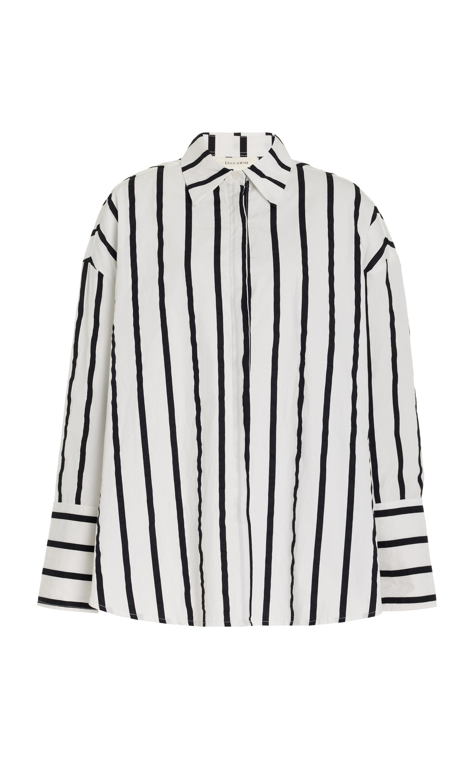 ELCE Exclusive Reverie Striped Cotton Poplin Shirt - Stripe - XS/S