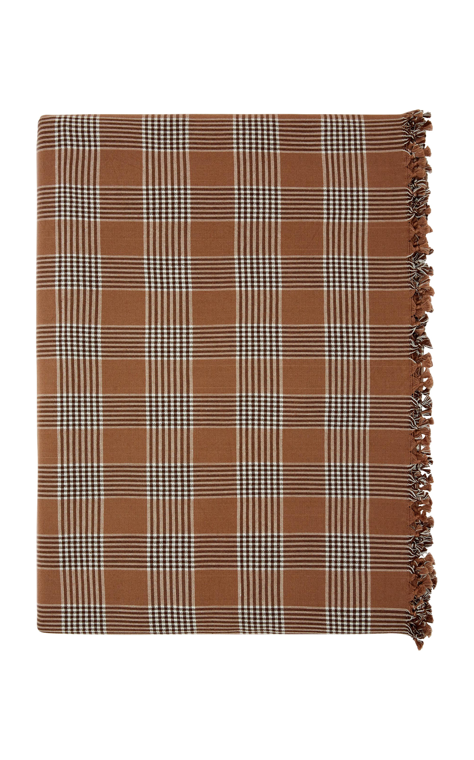 Heather Taylor Home Glen Plaid Chestnut Tablecloth Small In Multi