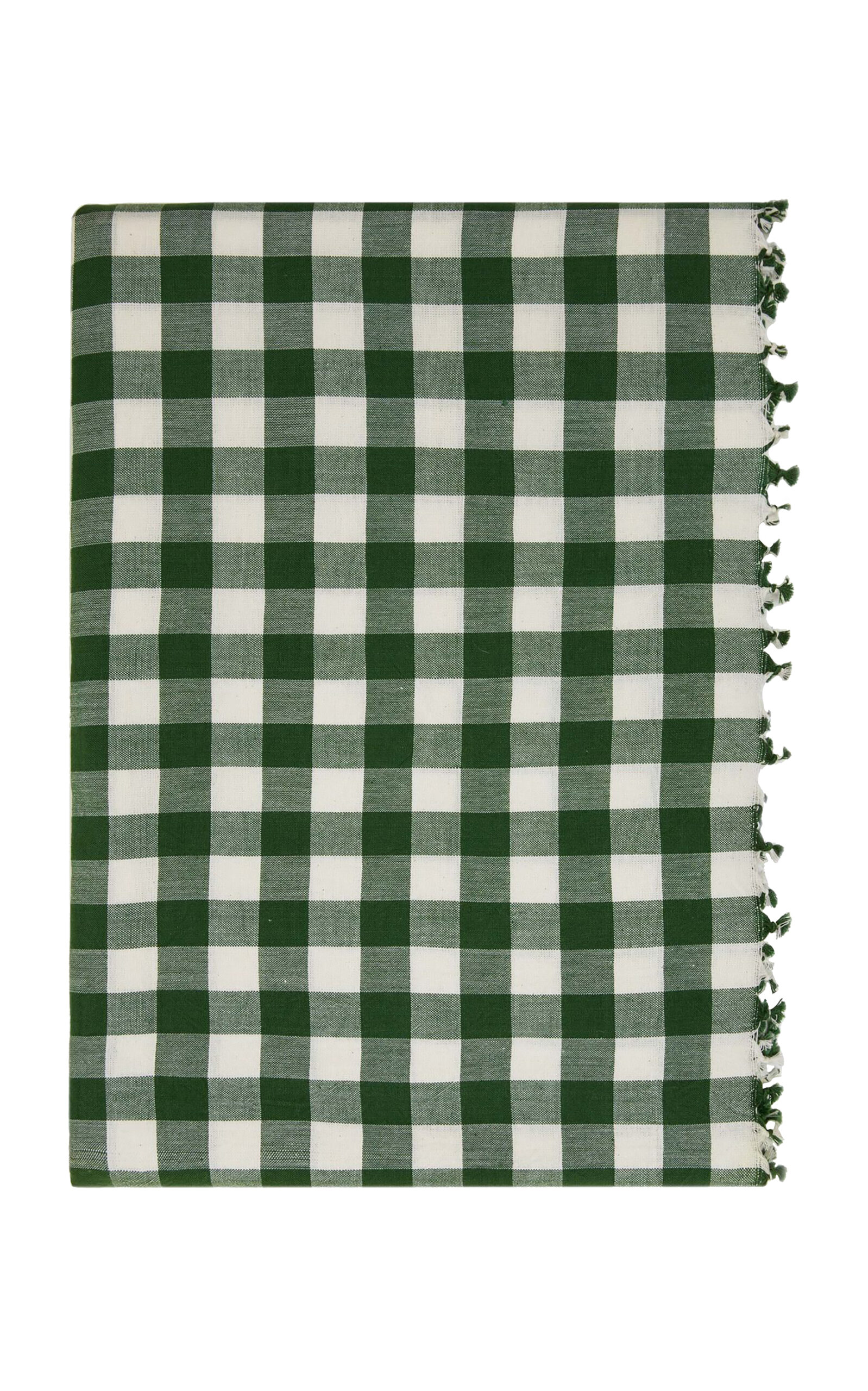 Heather Taylor Home Gingham Hunter Tablecloth Large In Multi