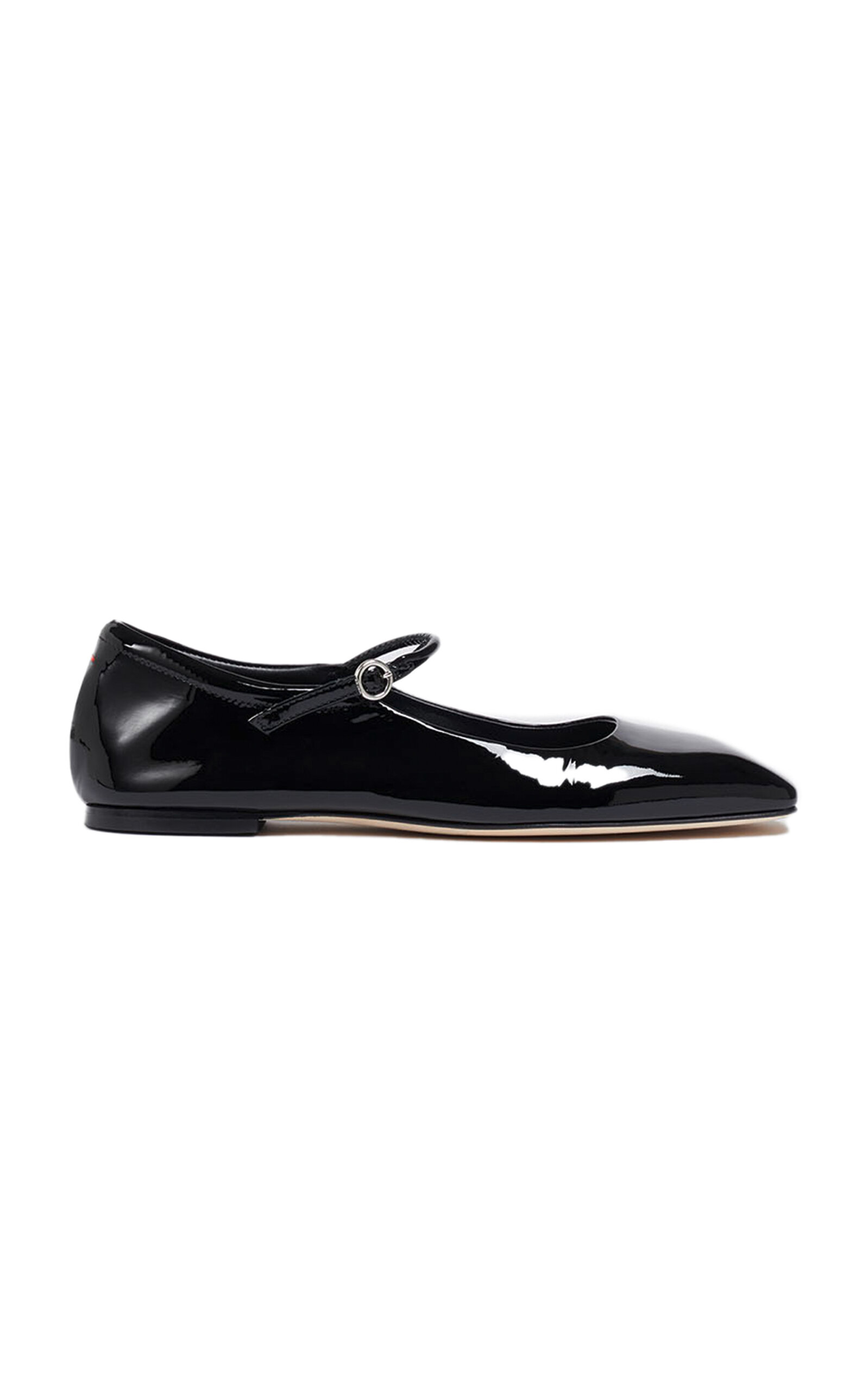 Shop Aeyde Uma Patent Leather Mary Jane Flats In Black