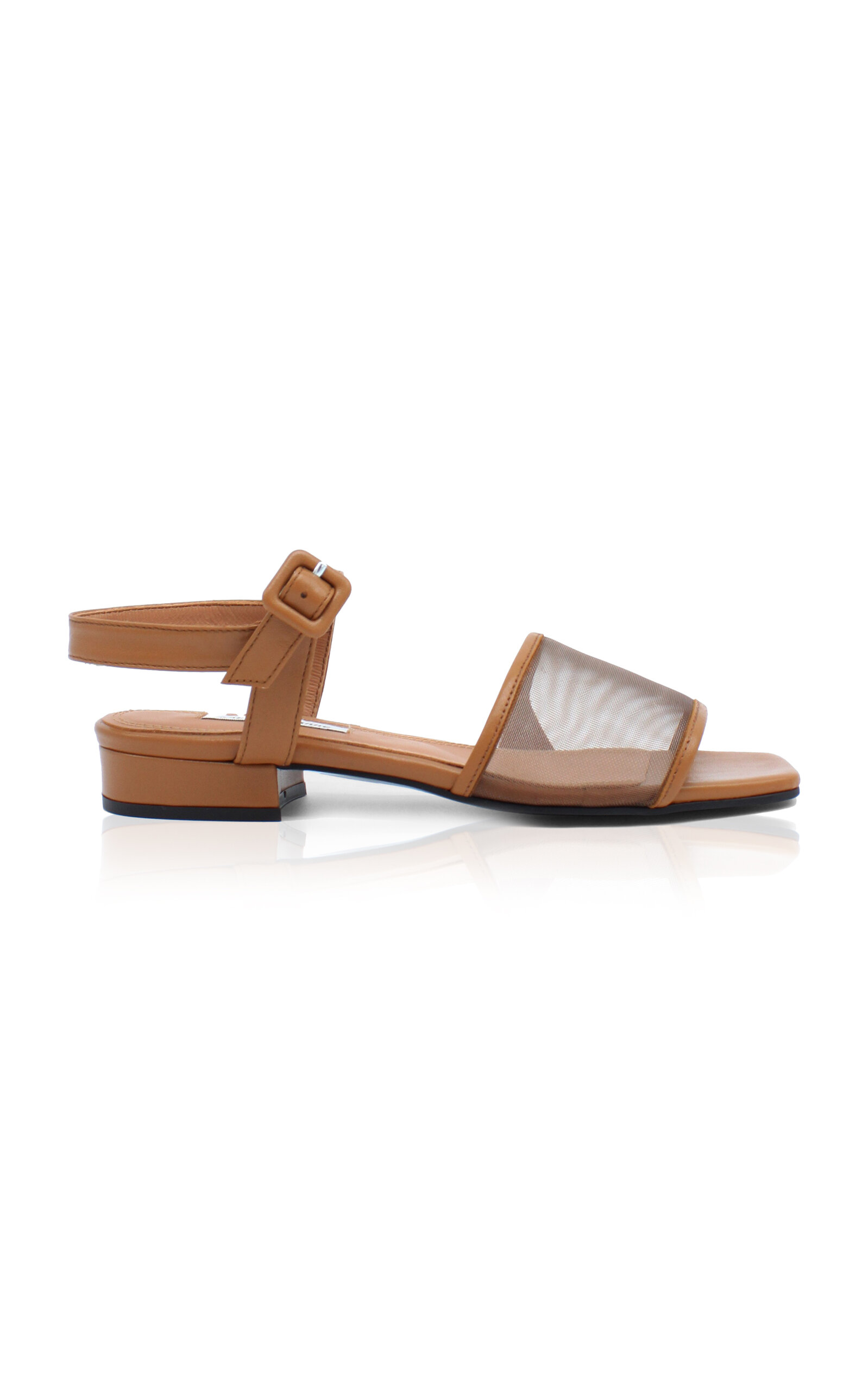 About Arianne Marni Mesh Sandals In Tan