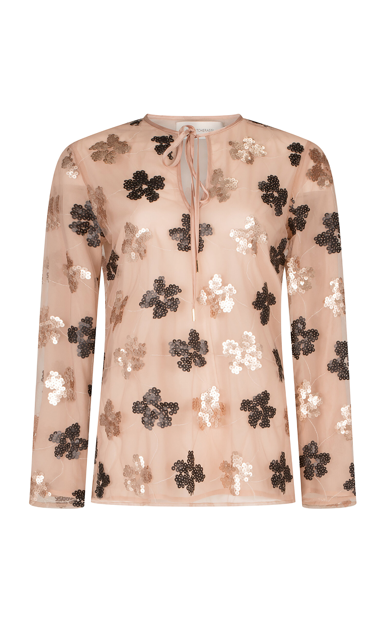 Silvia Tcherassi Marcerata graphic-print blouse - Blue