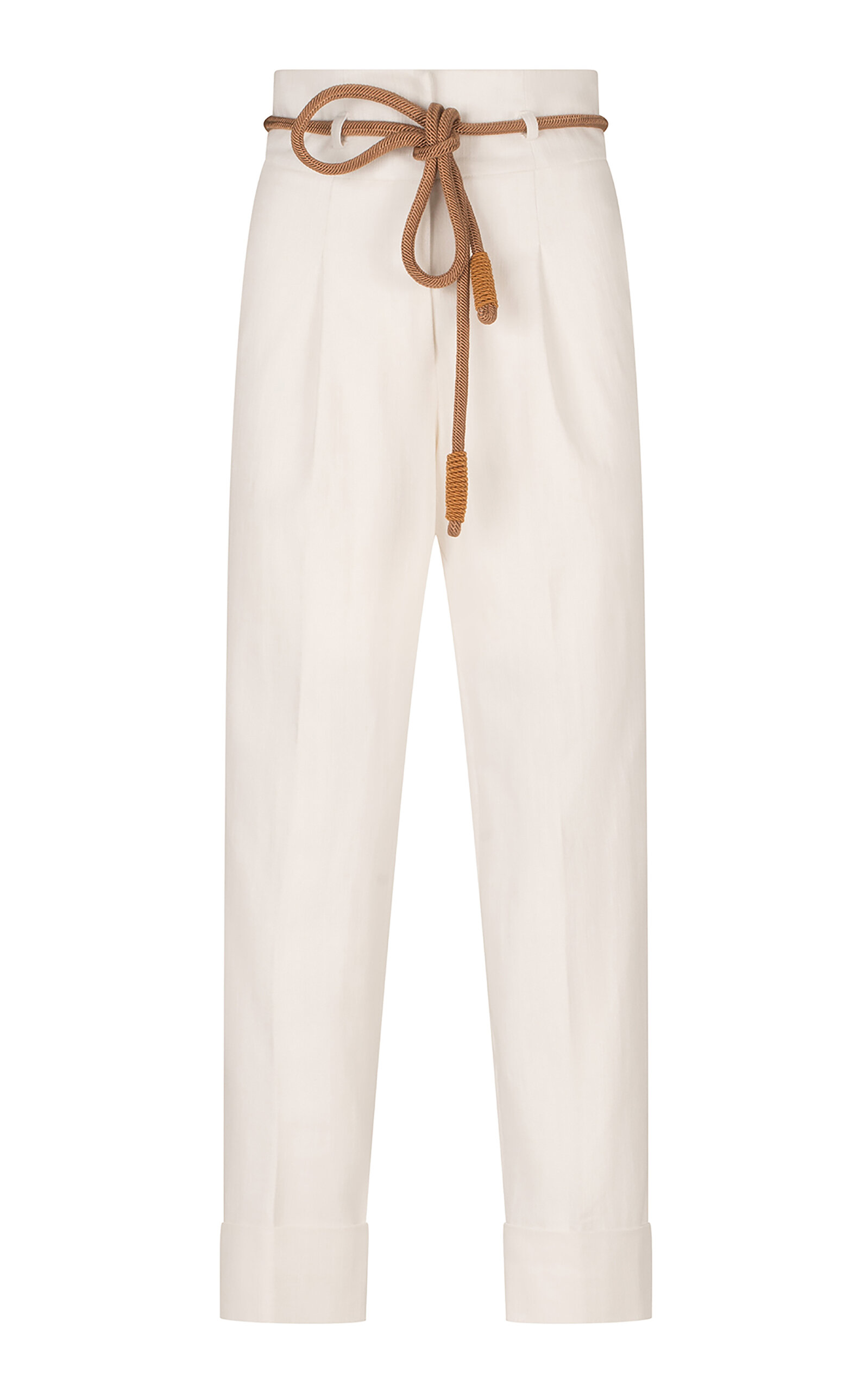 Silvia Tcherassi Beryl Cropped Skinny Pants In White