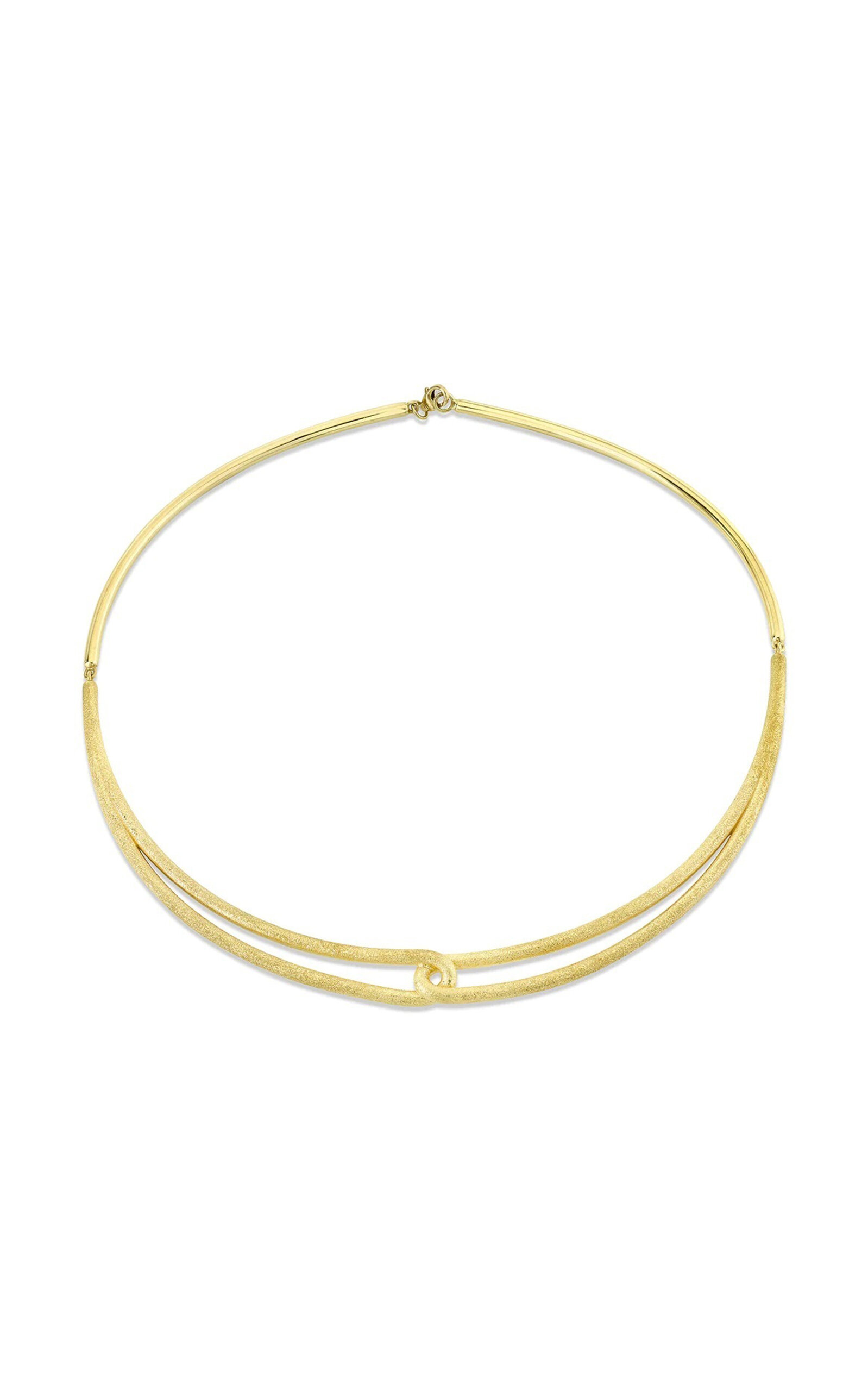 18k Yellow Gold Wisdom Knot Necklace