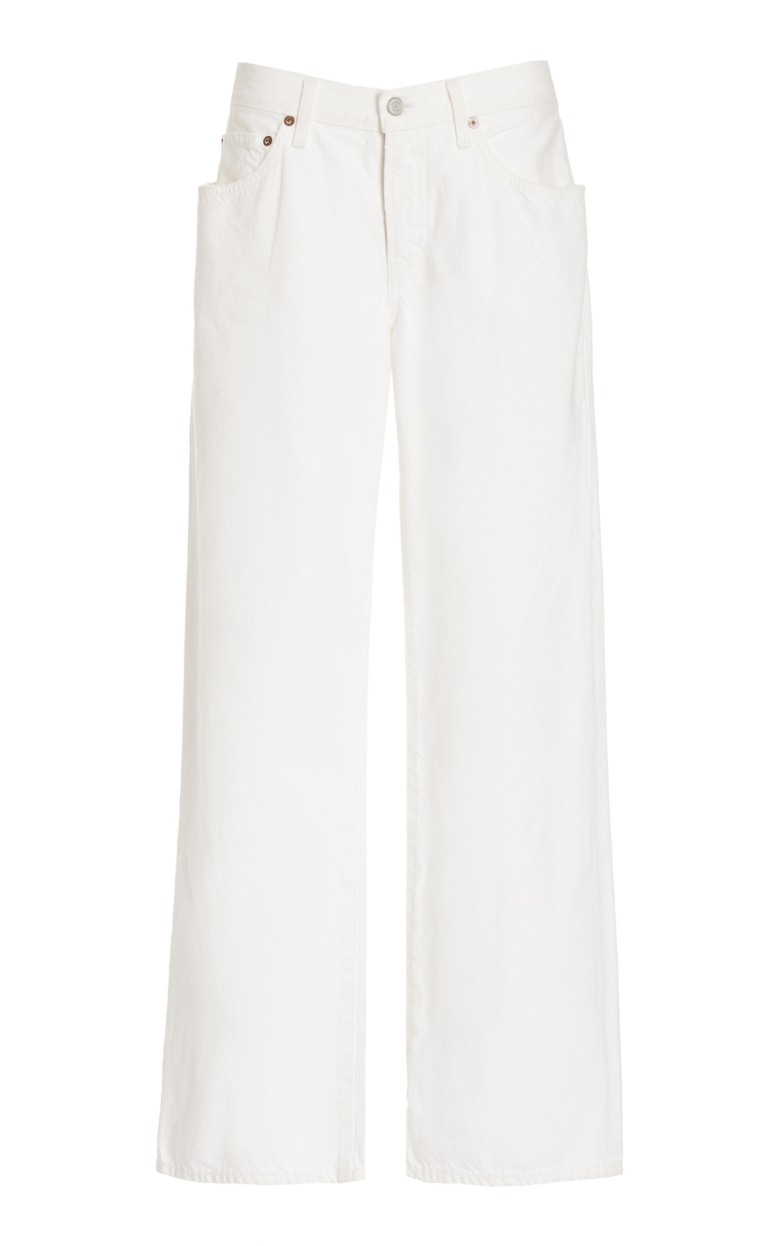 Agolde Parker Low Slung Vintage Straight In White