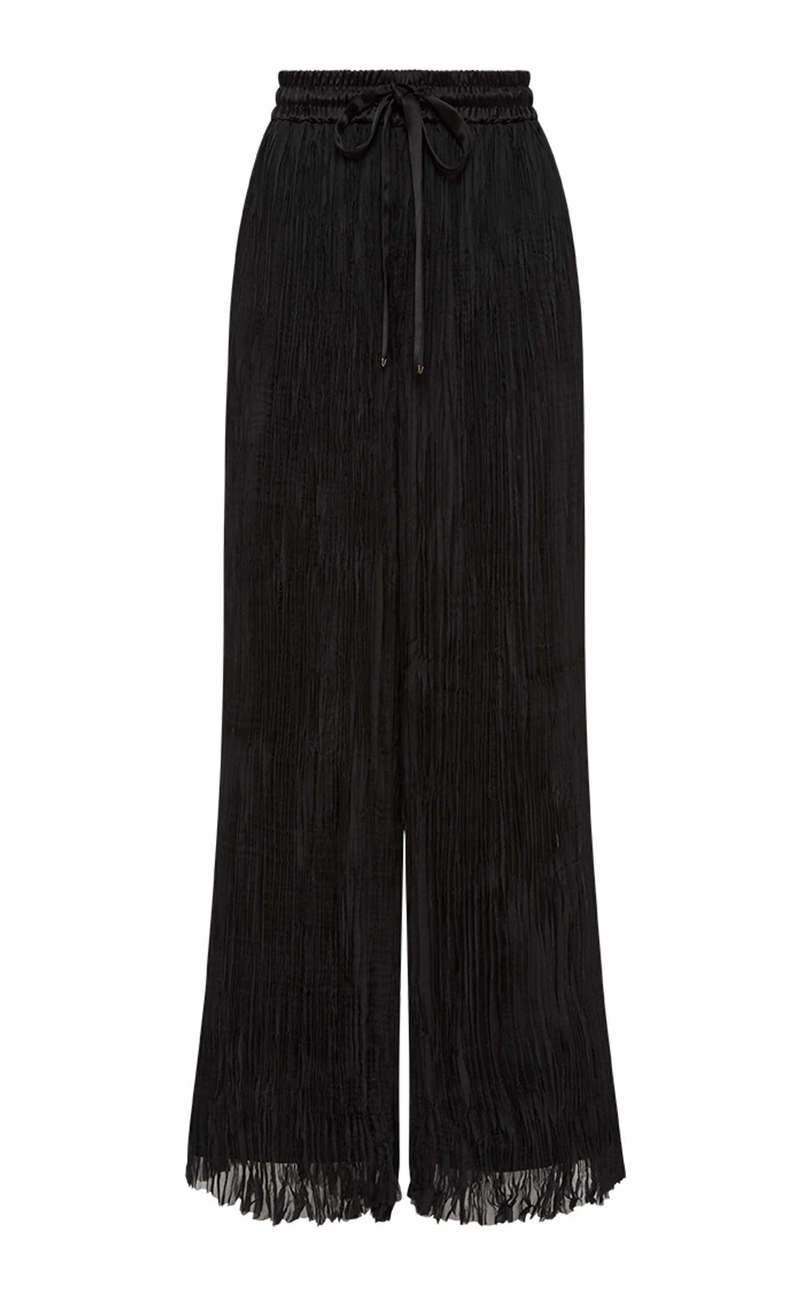 Aje Aerial Pleated Palazzo Pant - Black