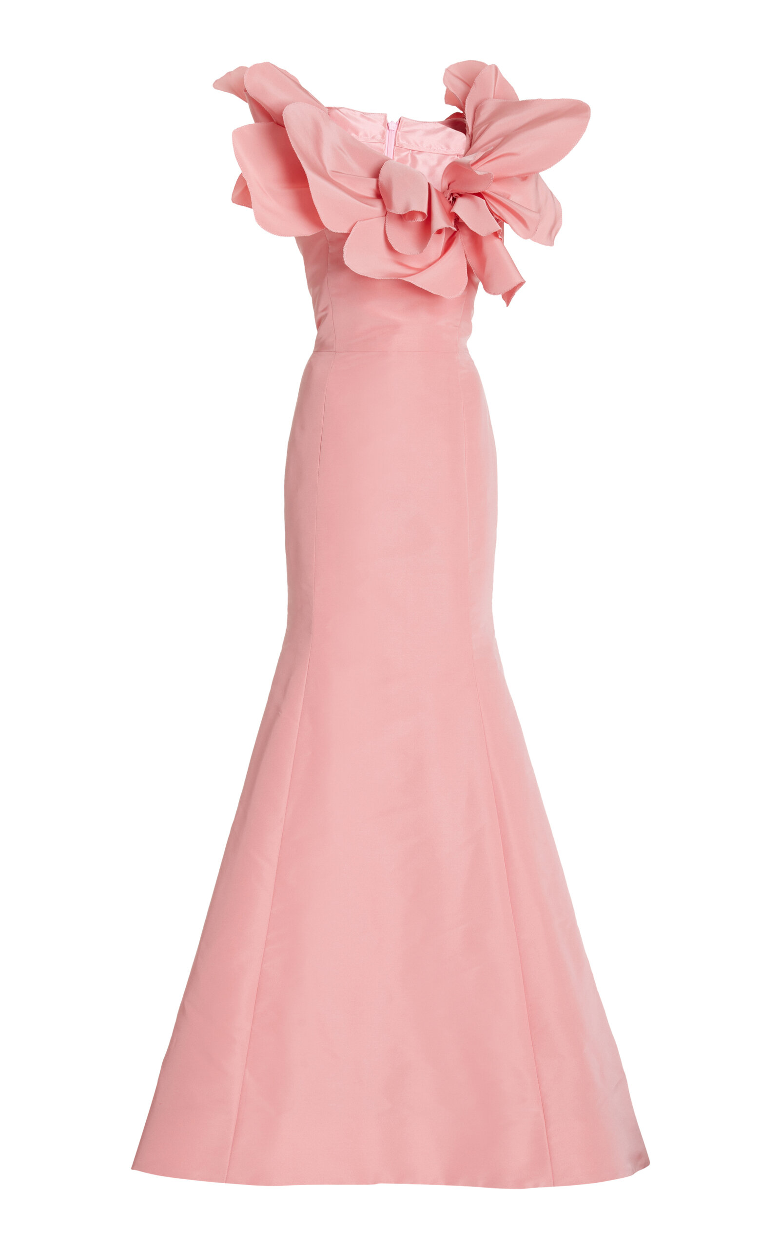 Oscar De La Renta Embroidered Trumpet Gown In Pink | ModeSens Oscar De La Renta Embroidered Trumpet Gown In Pink | ModeSens