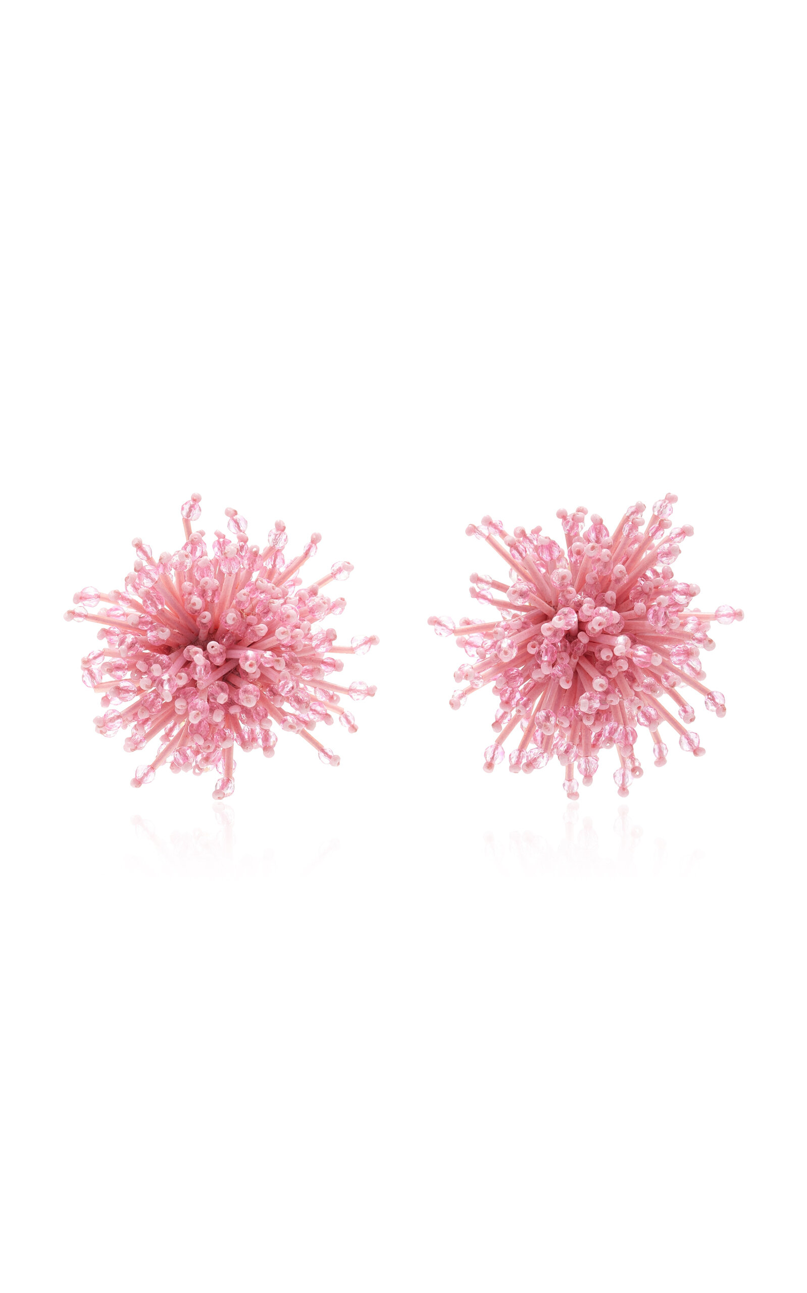 Oscar De La Renta Popped Petal Stud Earrings In Pink