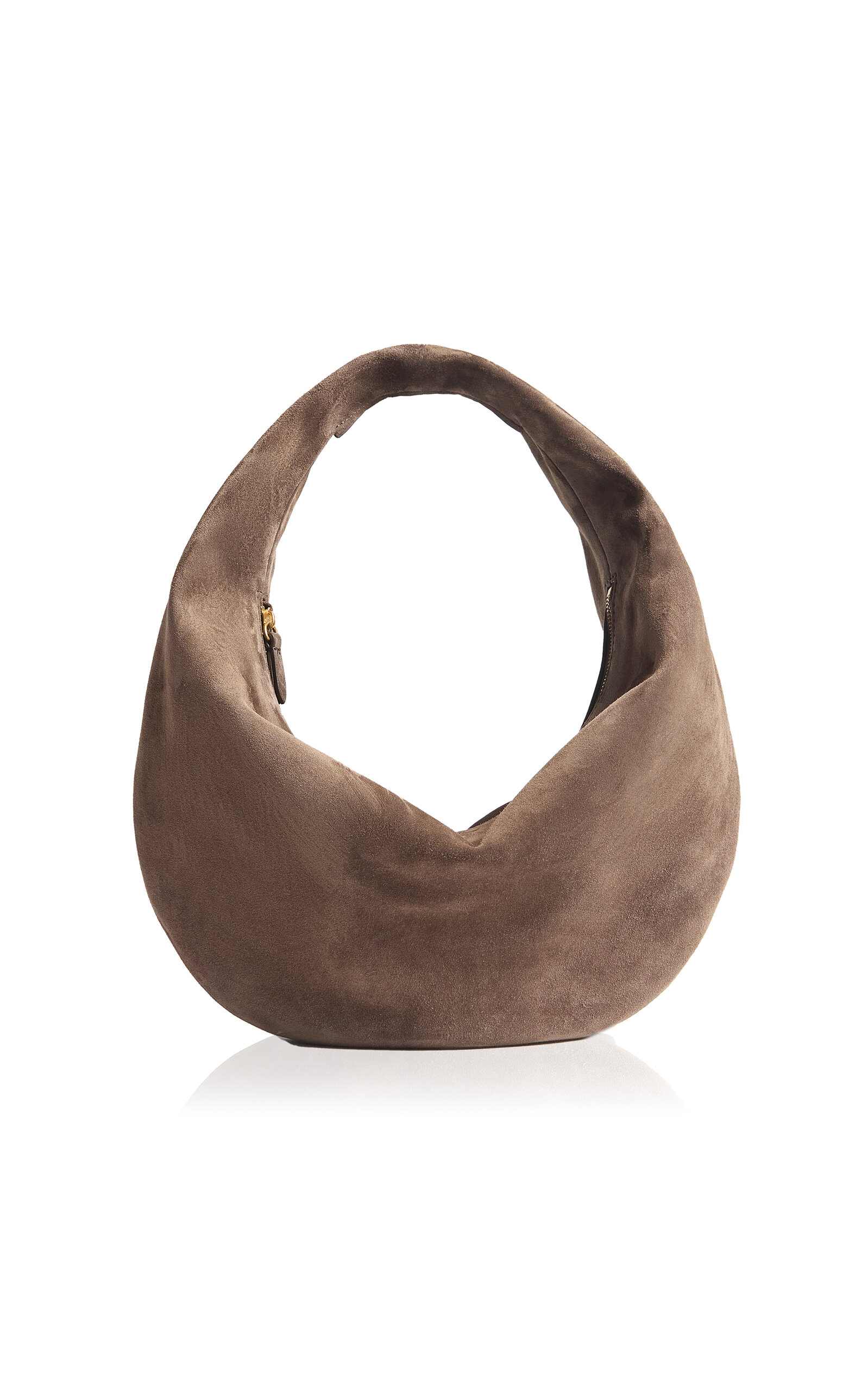 Khaite Olivia Medium Suede Hobo Bag - Brown - OS