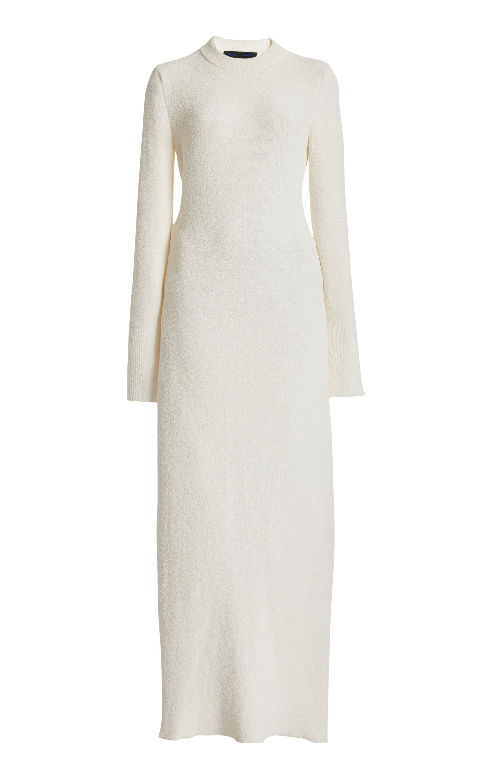 Proenza Schouler Lara Tie-detailed Knit Maxi Dress In White