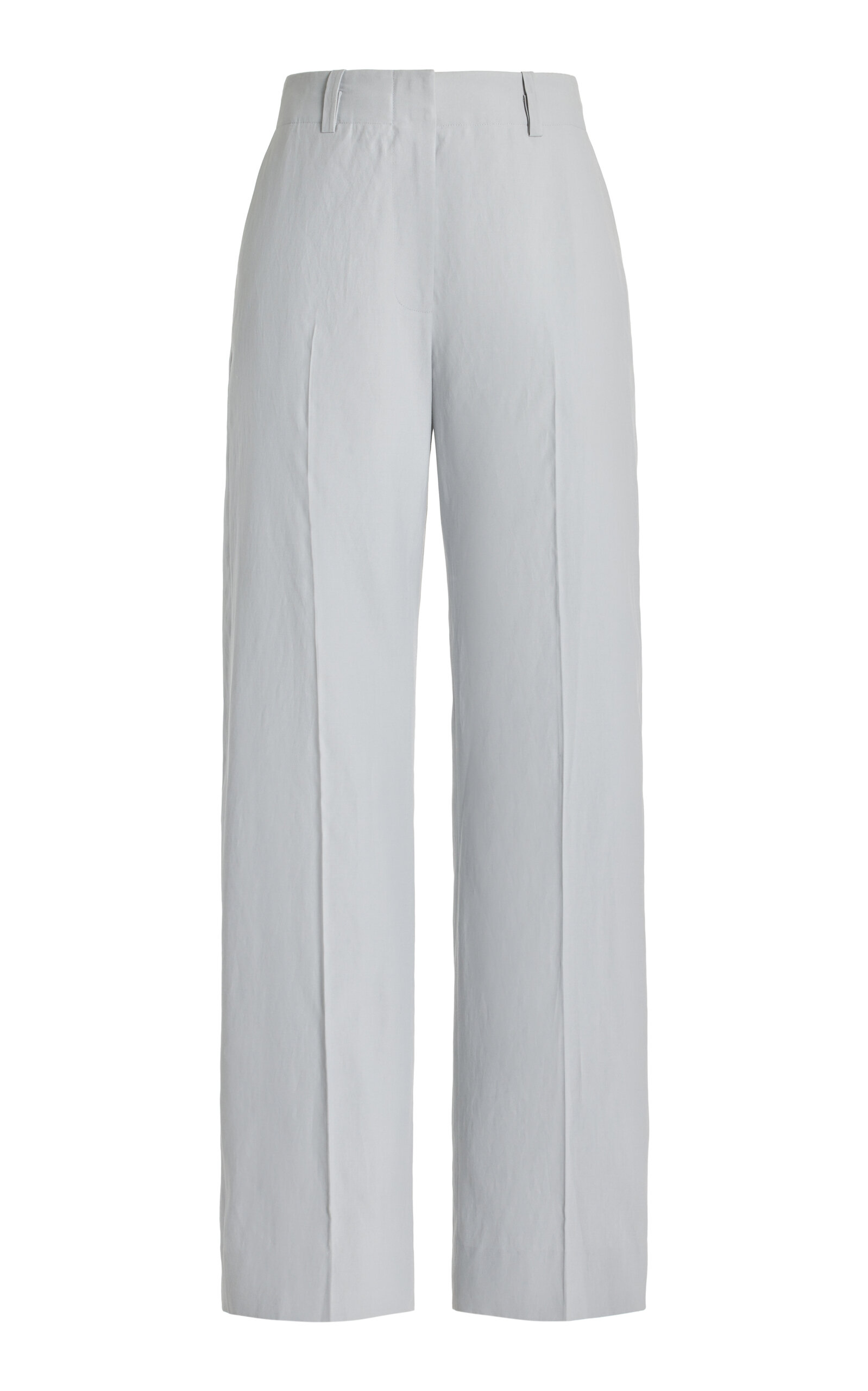Proenza Schouler Joey Tailored Cotton-Blend Wide-Leg Pants - Light Blue