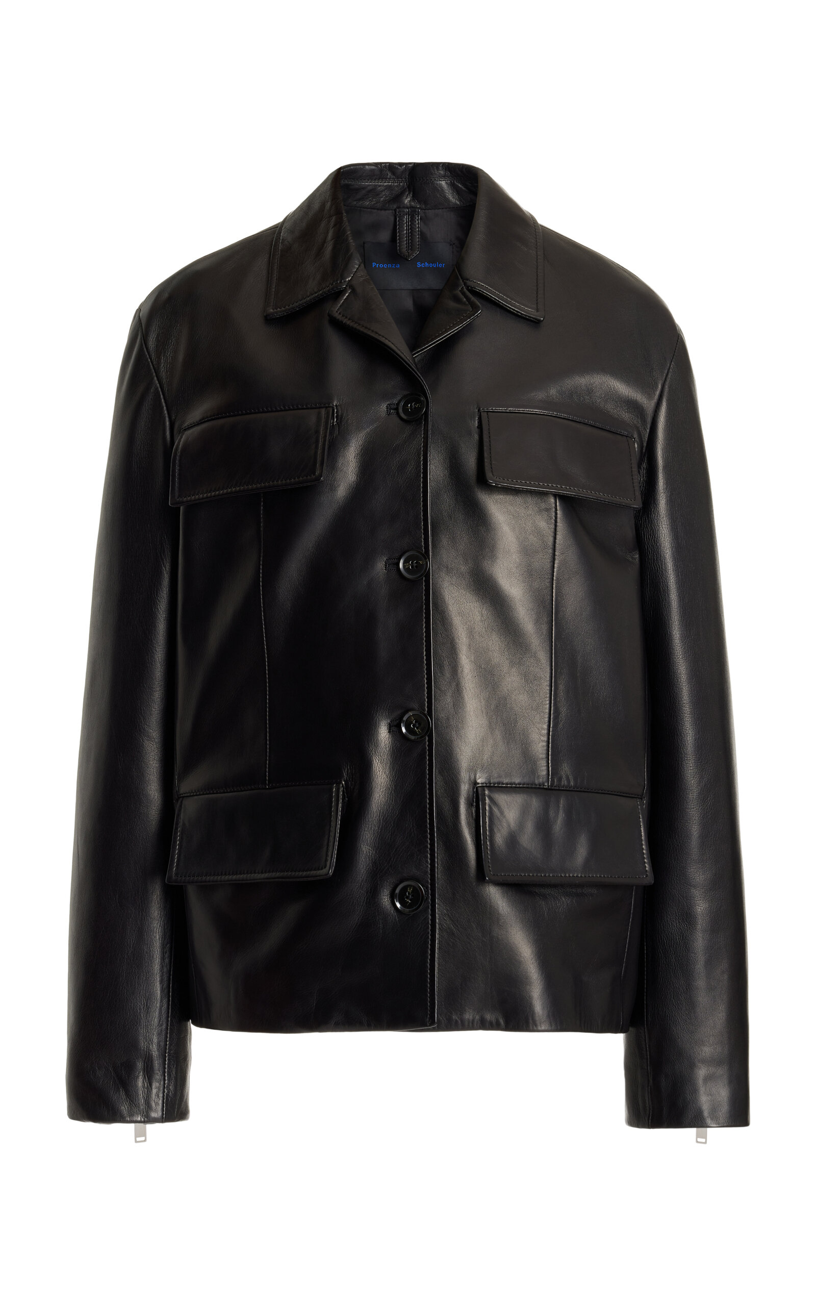 Proenza Schouler Roos Leather Jacket In Black