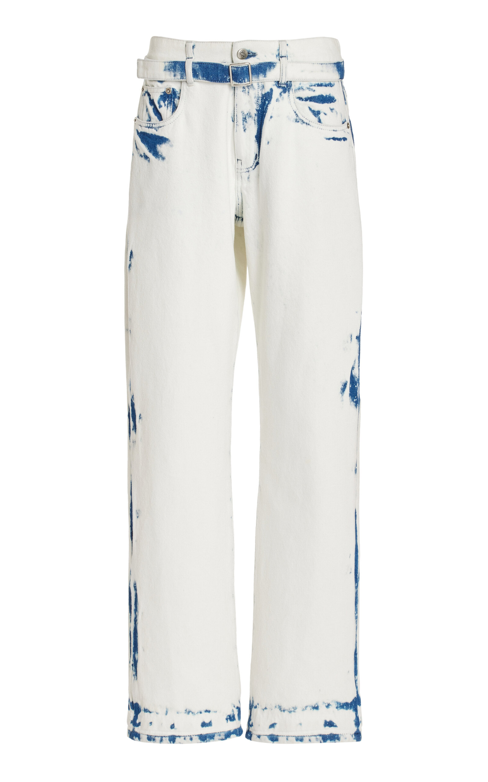 Proenza Schouler Ellsworth Straight Jeans In Blue,multi