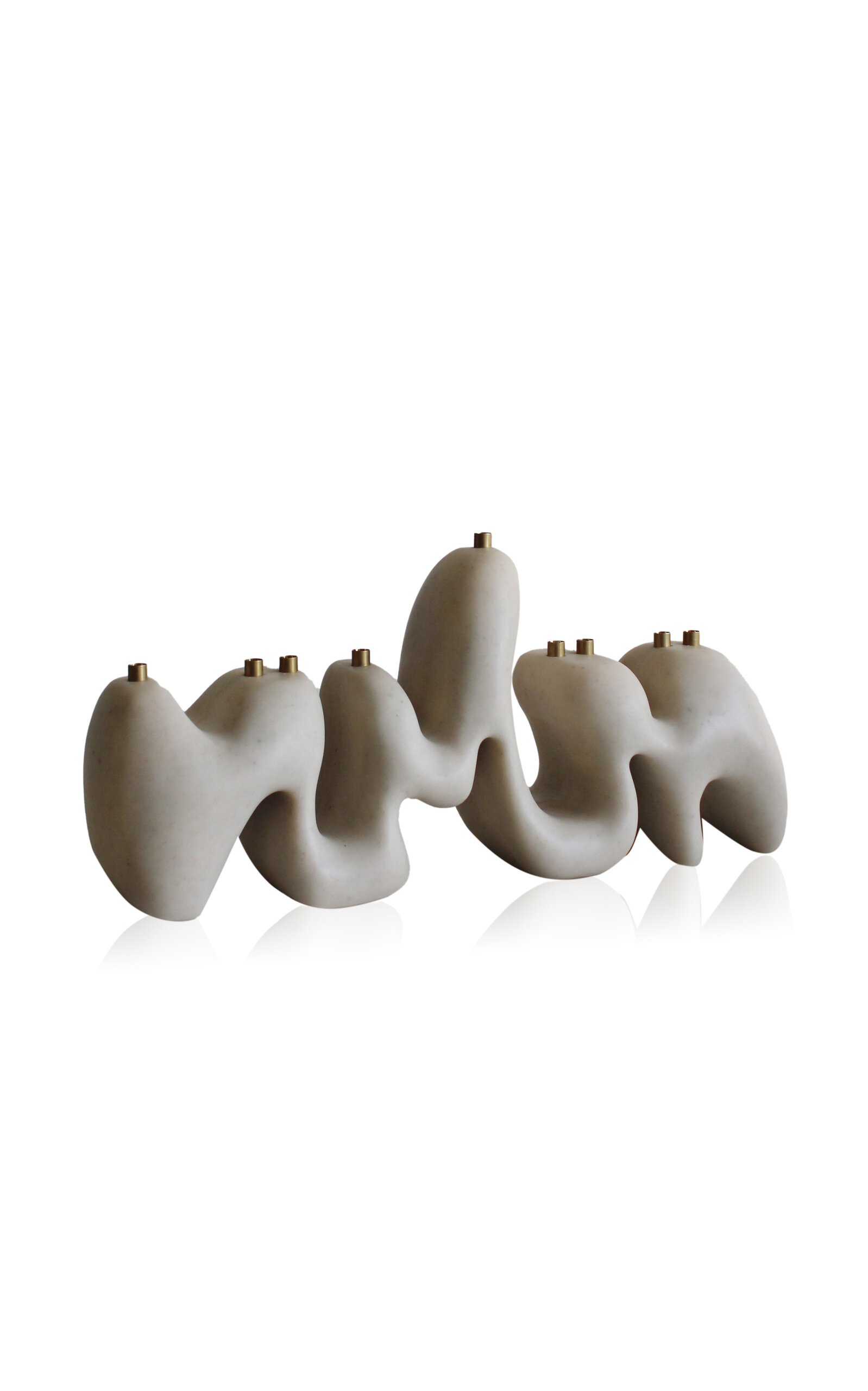 Hannah Polskin Menorah Sculpture Ii In White