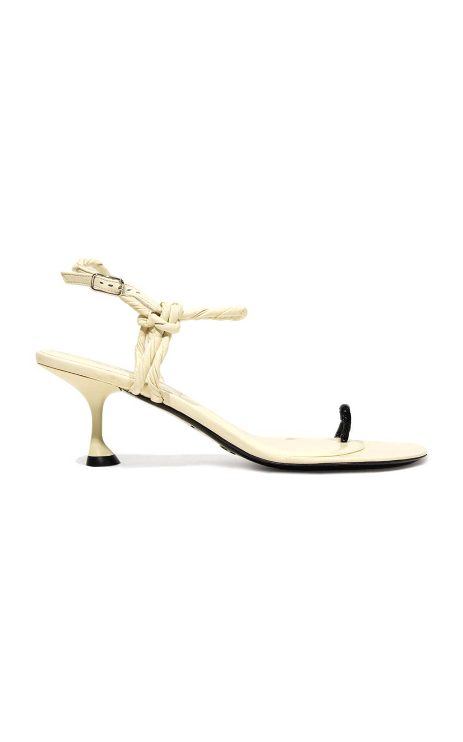 Proenza Schouler Tee Toe Ring Leather Sandals In Ivory