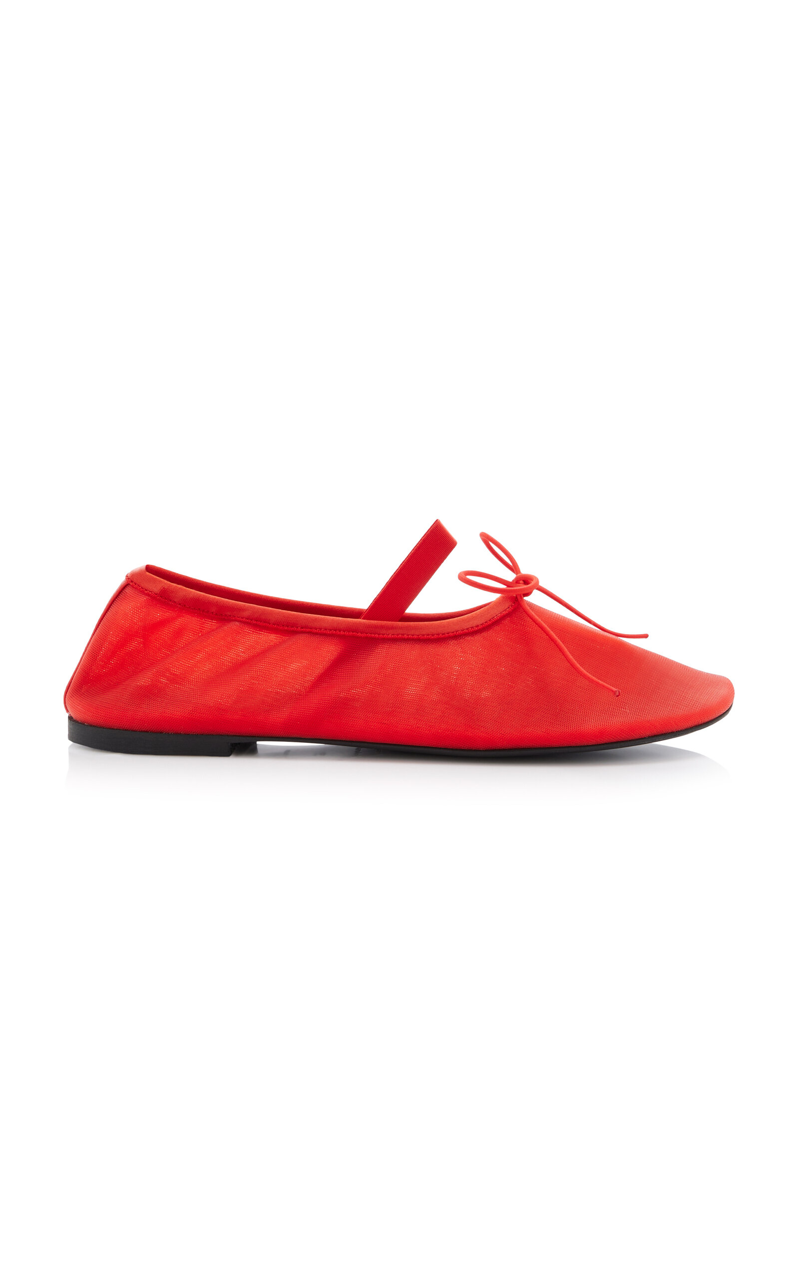 Proenza Schouler Glove Mesh Ballet Flats In Red