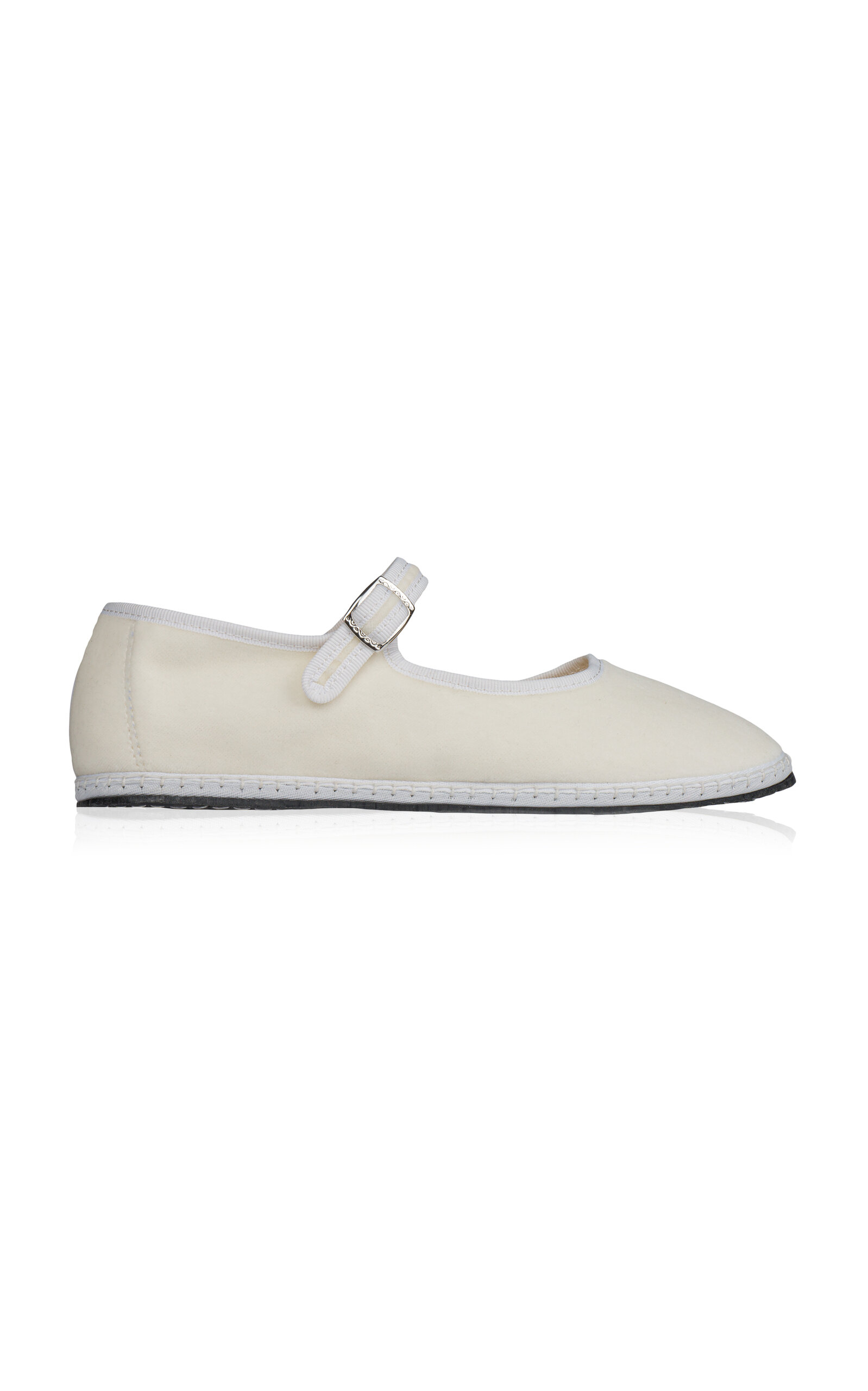 Vibi Venezia Mary Jane Flats In White