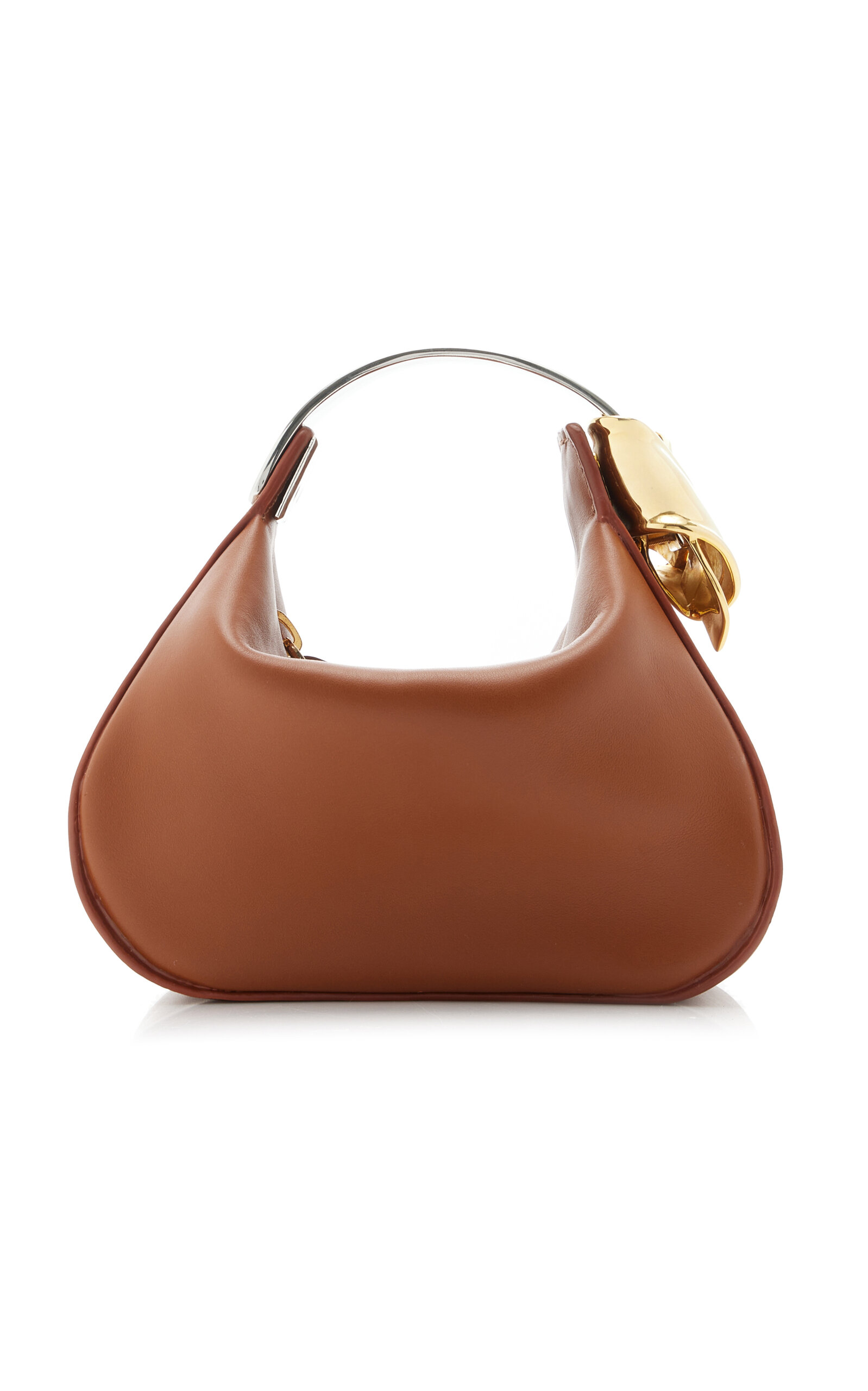 Brandon Maxwell The Dottie Mini Leather Hobo Bag
