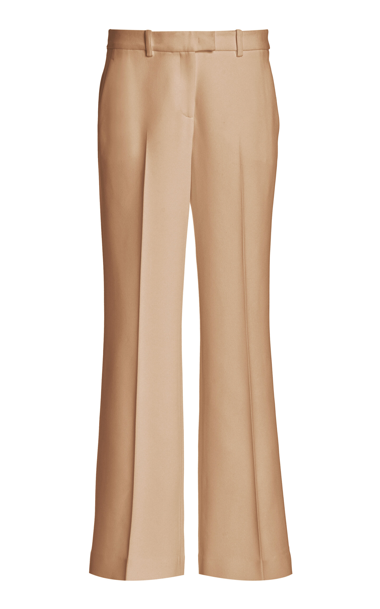 Michael Kors Haylee Flared Crepe Pants In Neutral