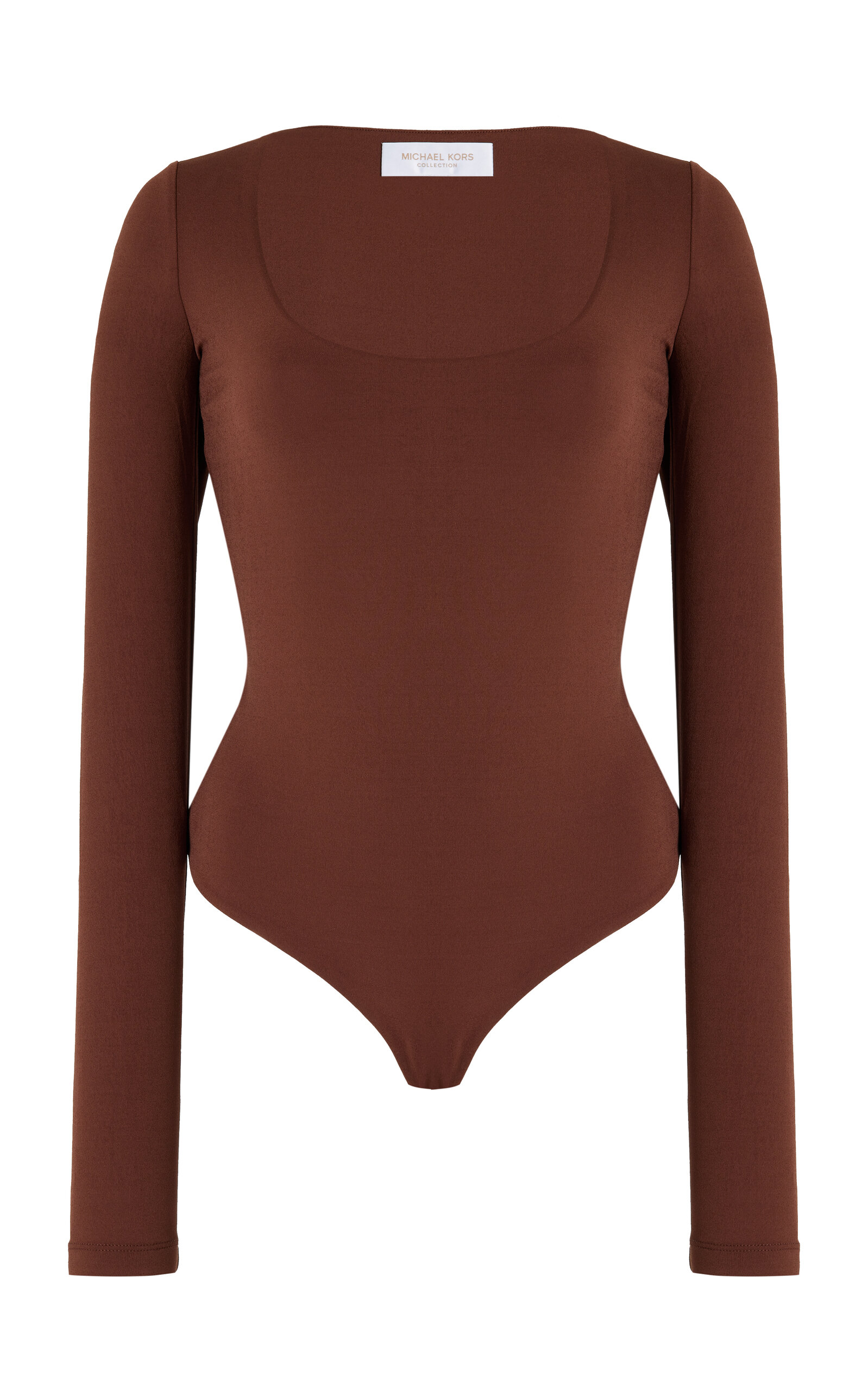 Michael Kors Collection Jersey Scoop-Neck Bodysuit