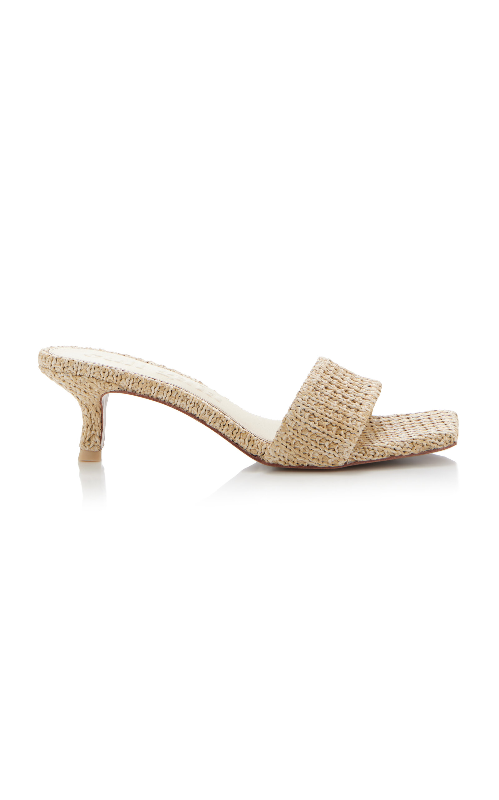Cult Gaia Ada Raffia Sandals - Neutral