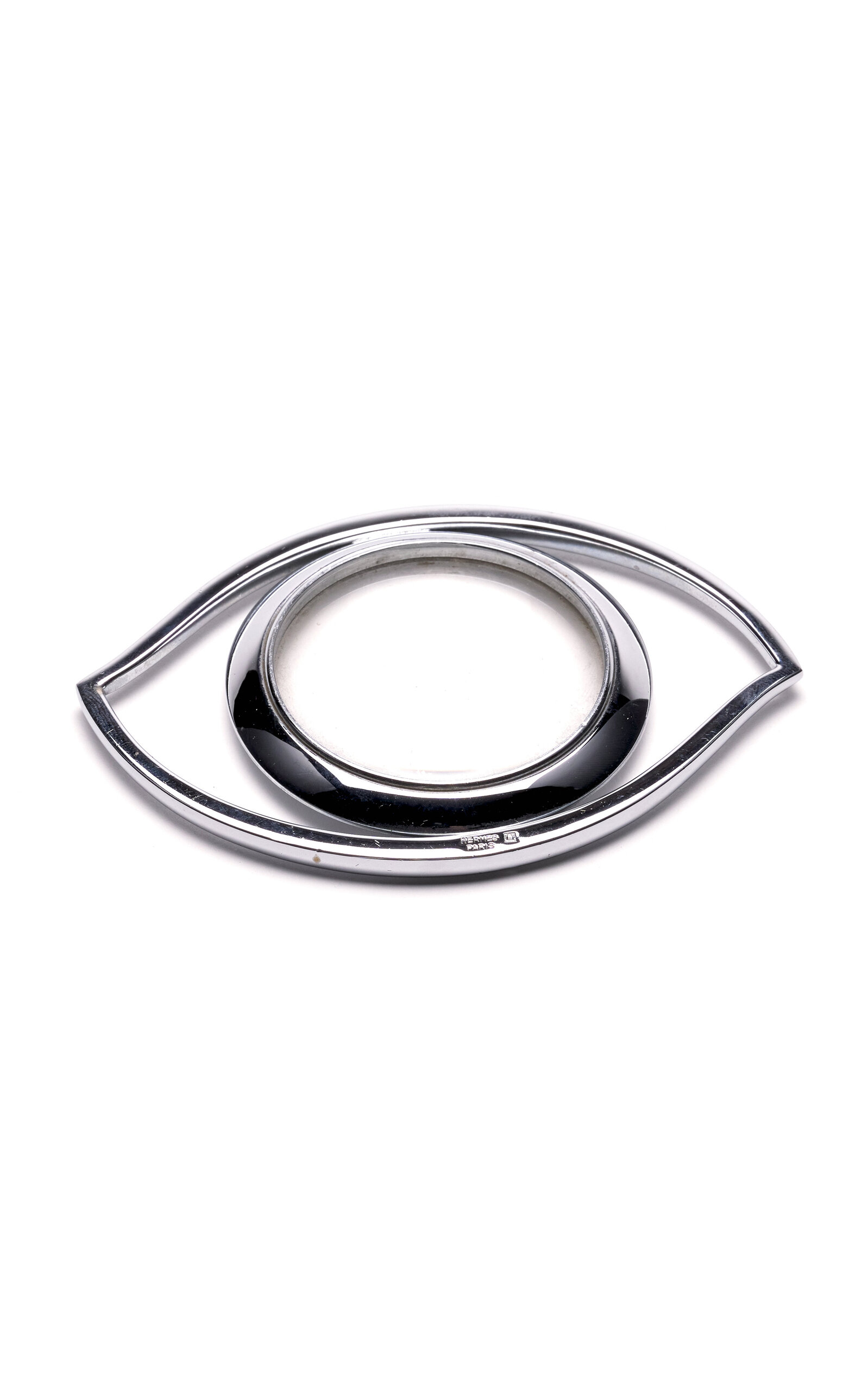 Mantiques Modern Hermes Silver Eye Magnifier In Silver
