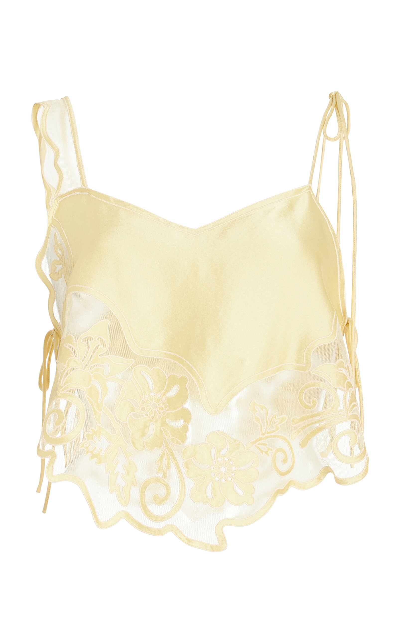 Ulla Johnson Romilly Lace Top In Yellow