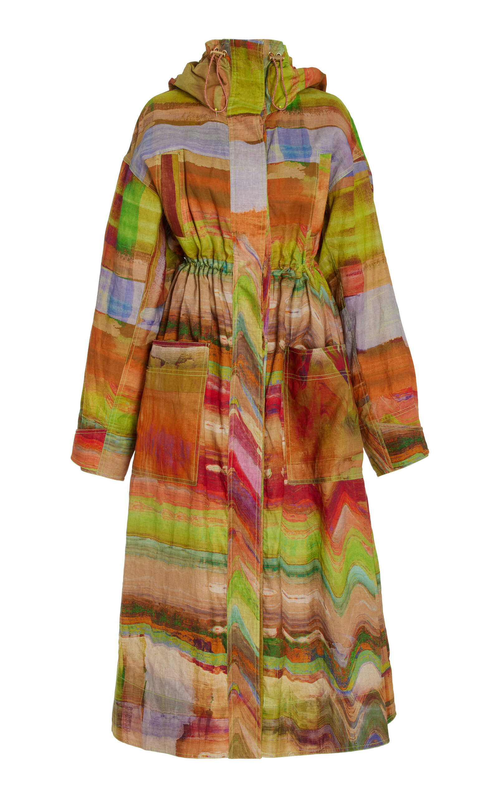 Ulla Johnson Demma Printed Coat In Multi