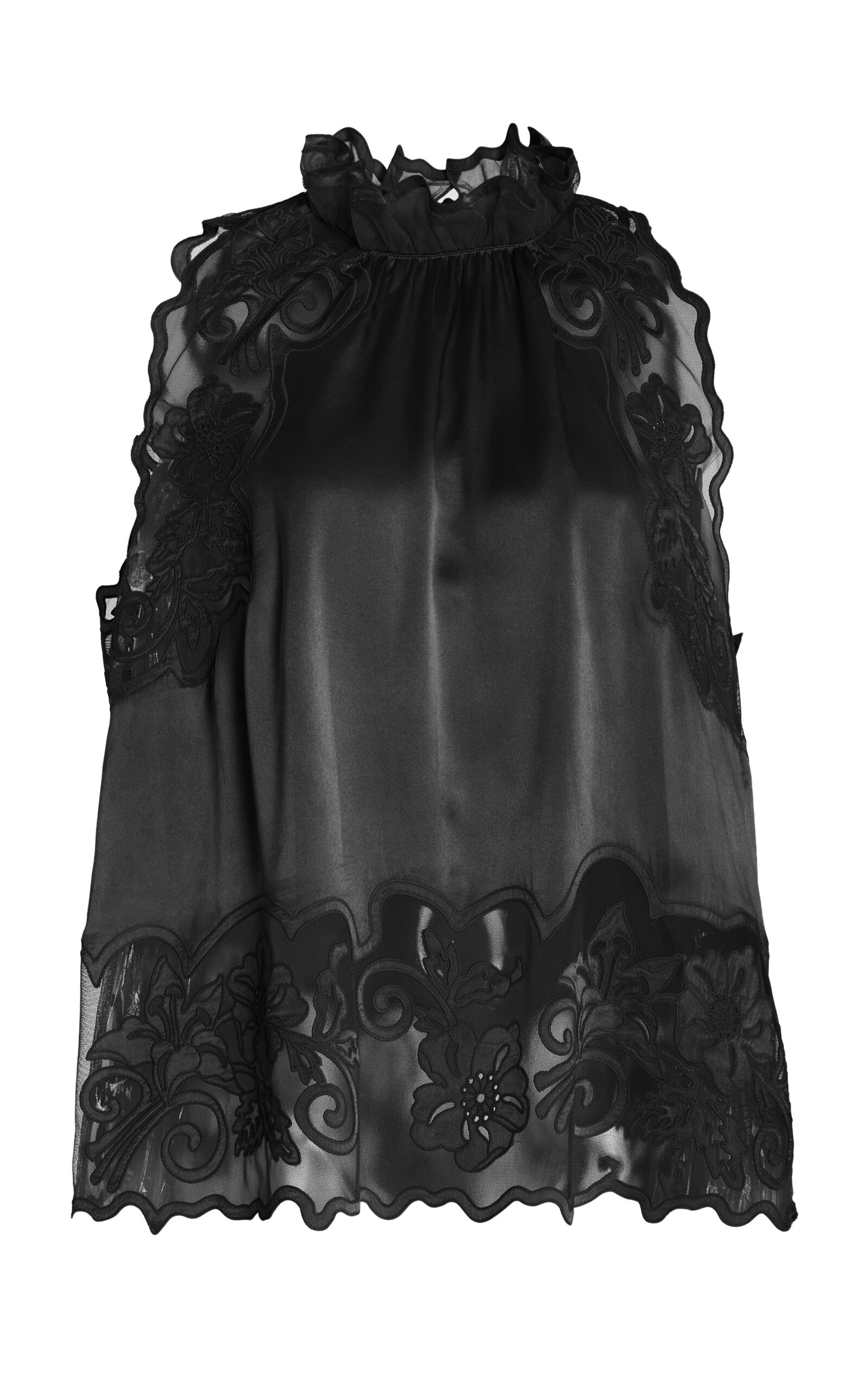 Ulla Johnson Elowen Lace Top In Black