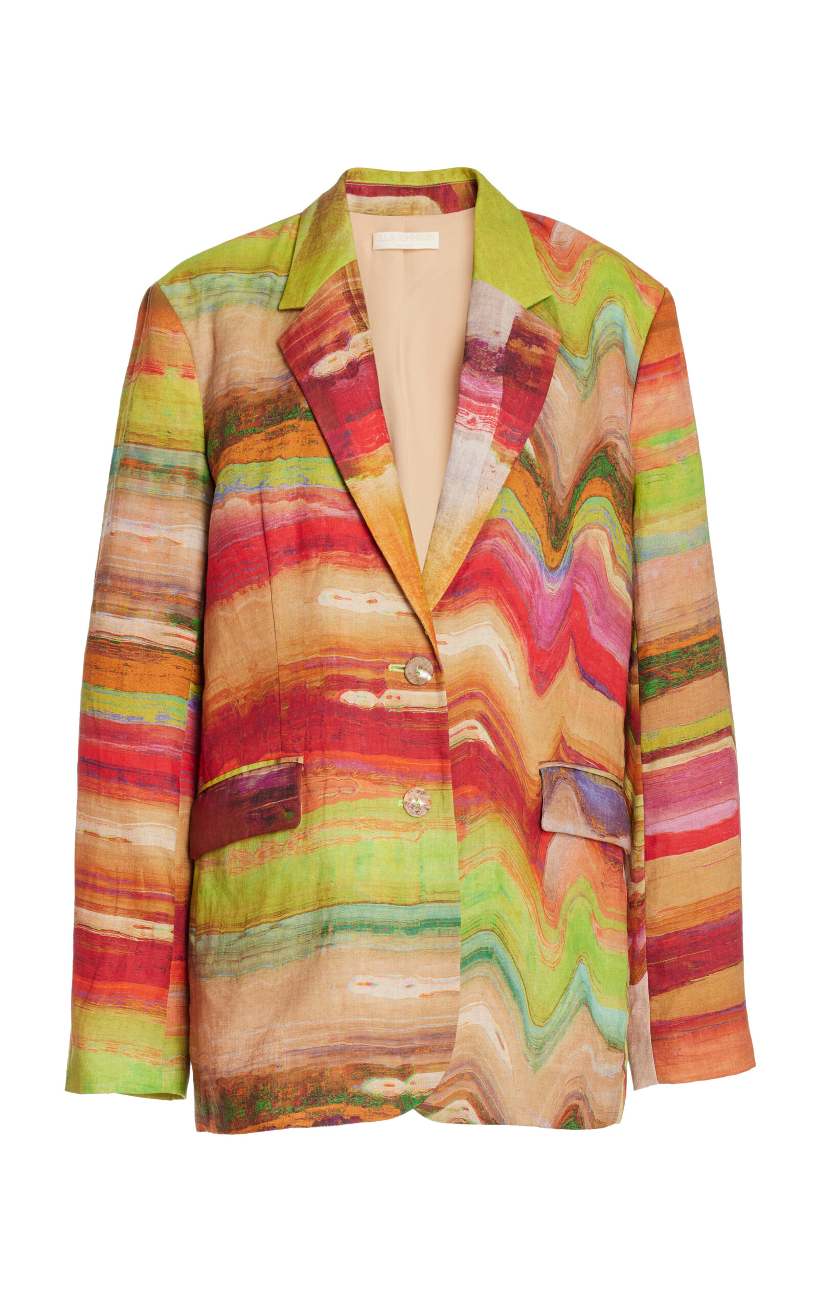 Ulla Johnson Elias Single-breasted Jacket In Multi