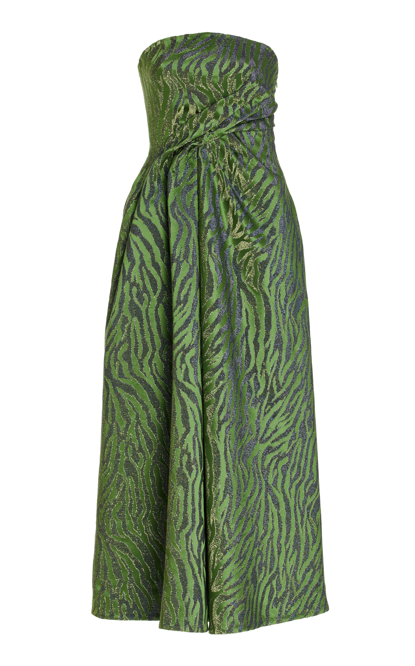 Shop Ulla Johnson Raina Draped Maxi Dress In Print