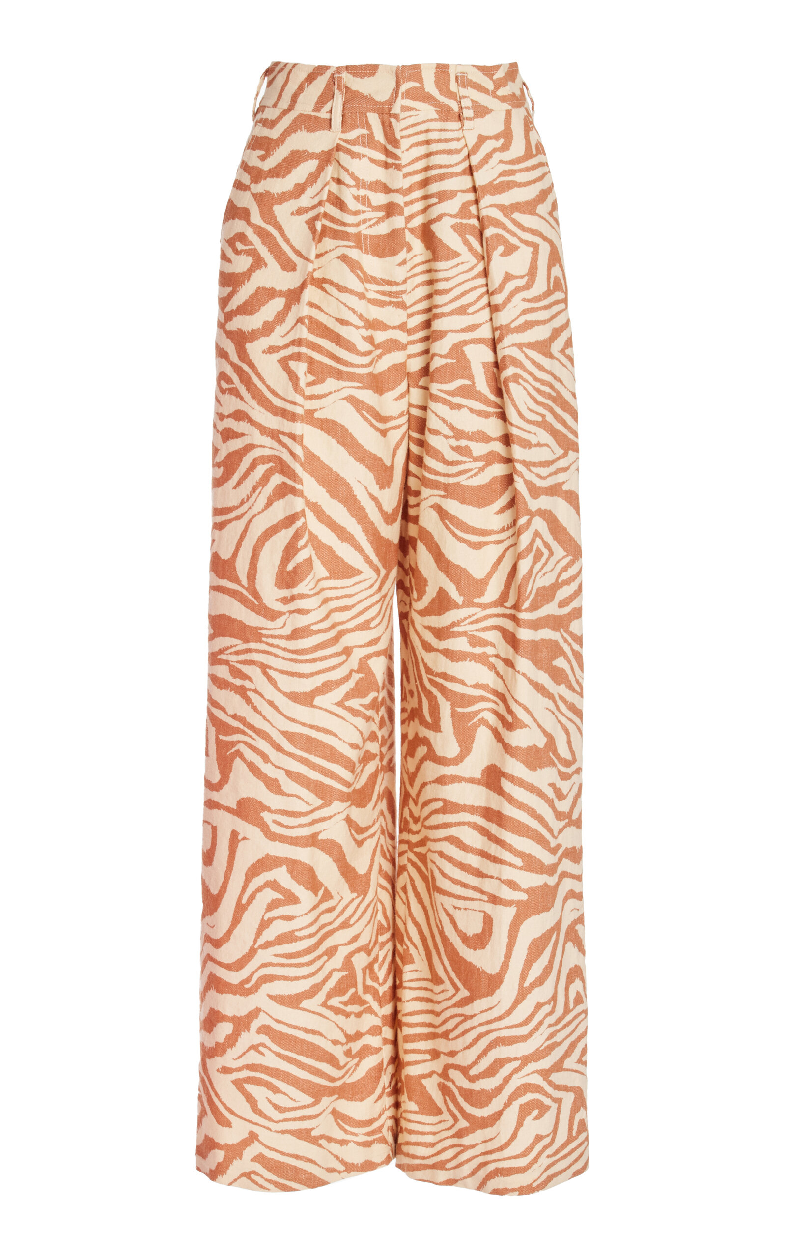 Ulla Johnson Cai Pleated Wide-leg Pants In Neutral