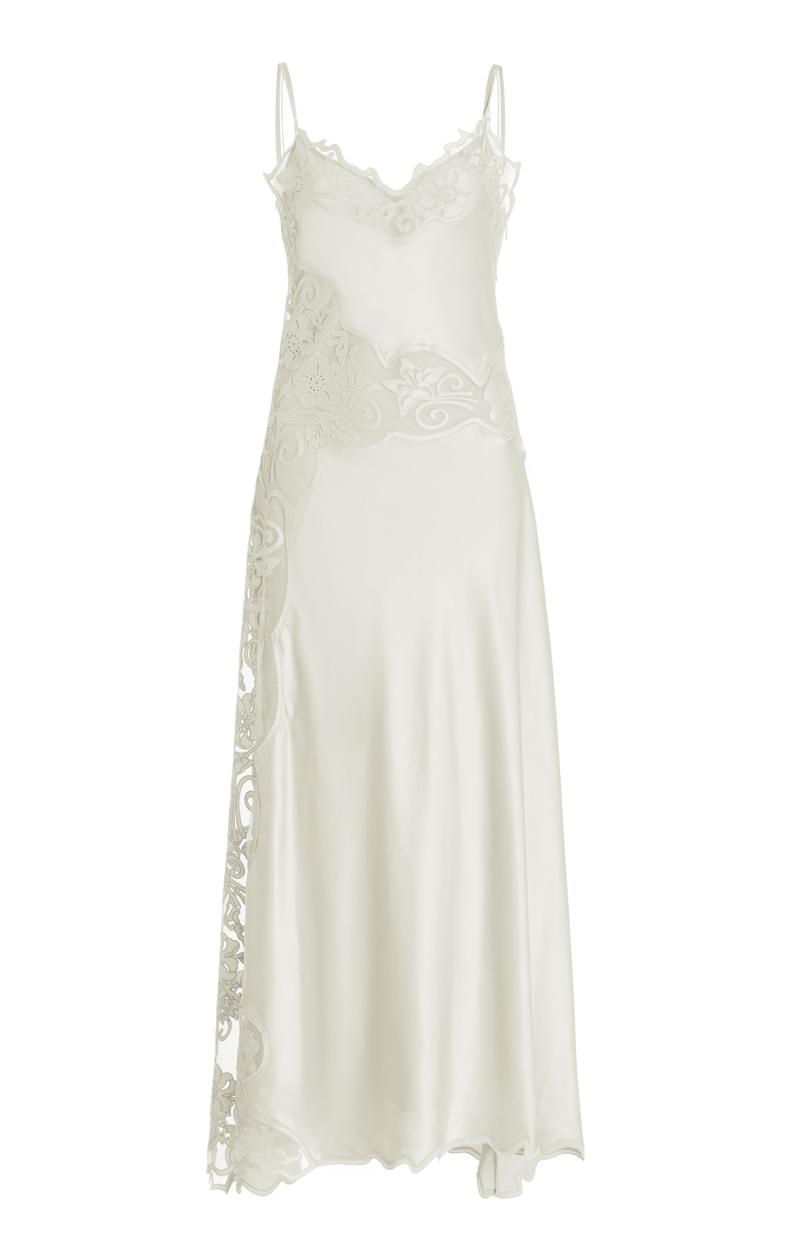 Ulla Johnson Lucienne Lace Silk Midi Dress In White | ModeSens Ulla Johnson Lucienne Lace Silk Midi Dress In White | ModeSens