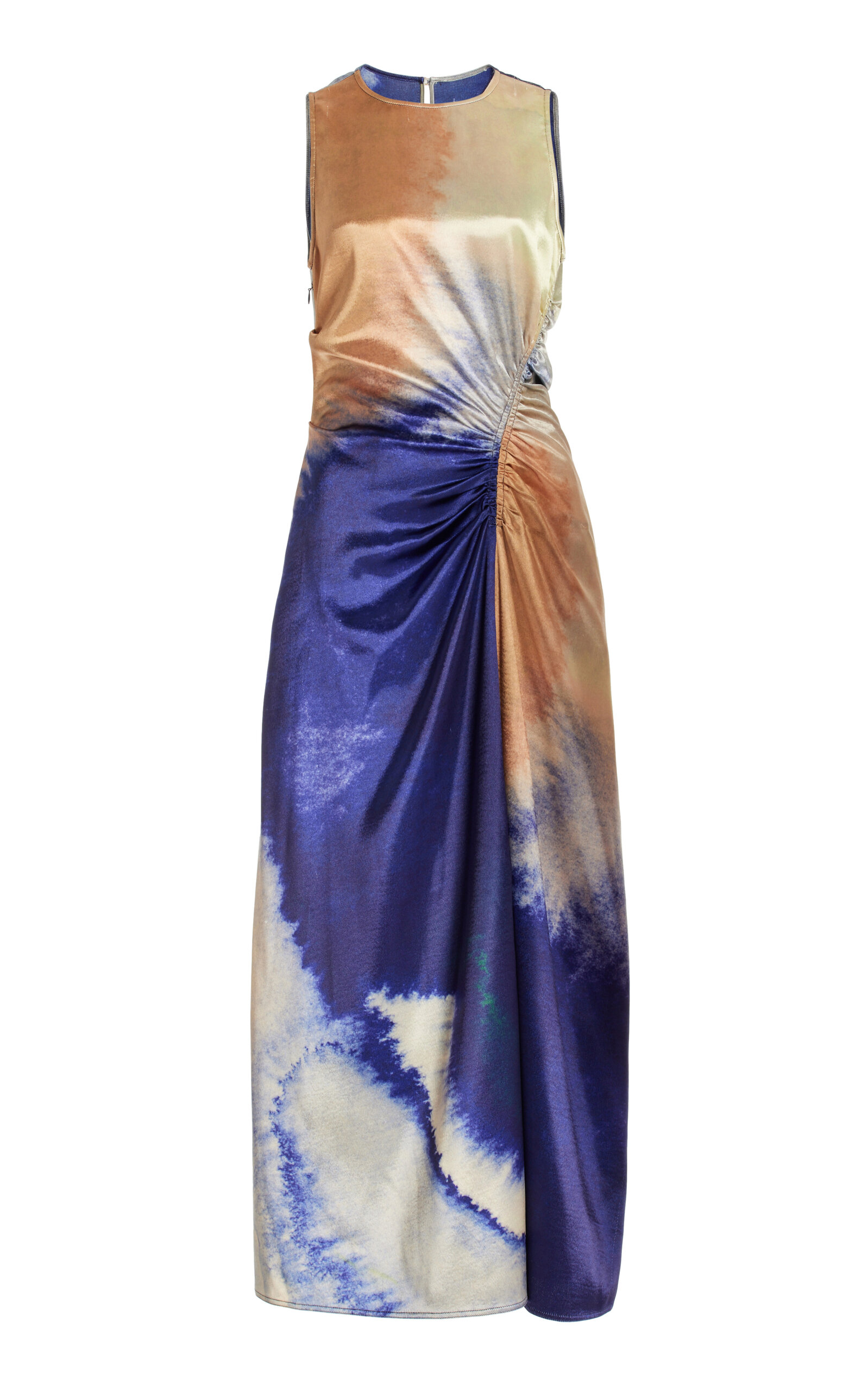 Ulla Johnson Cordelia Gathered Maxi Dress In Metallic