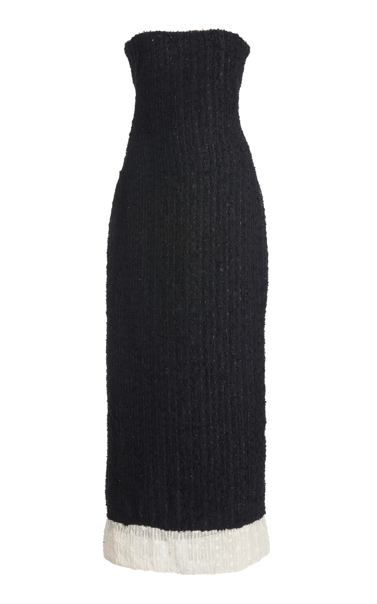Esånt Helene Textured Knit Maxi Dress In Grey
