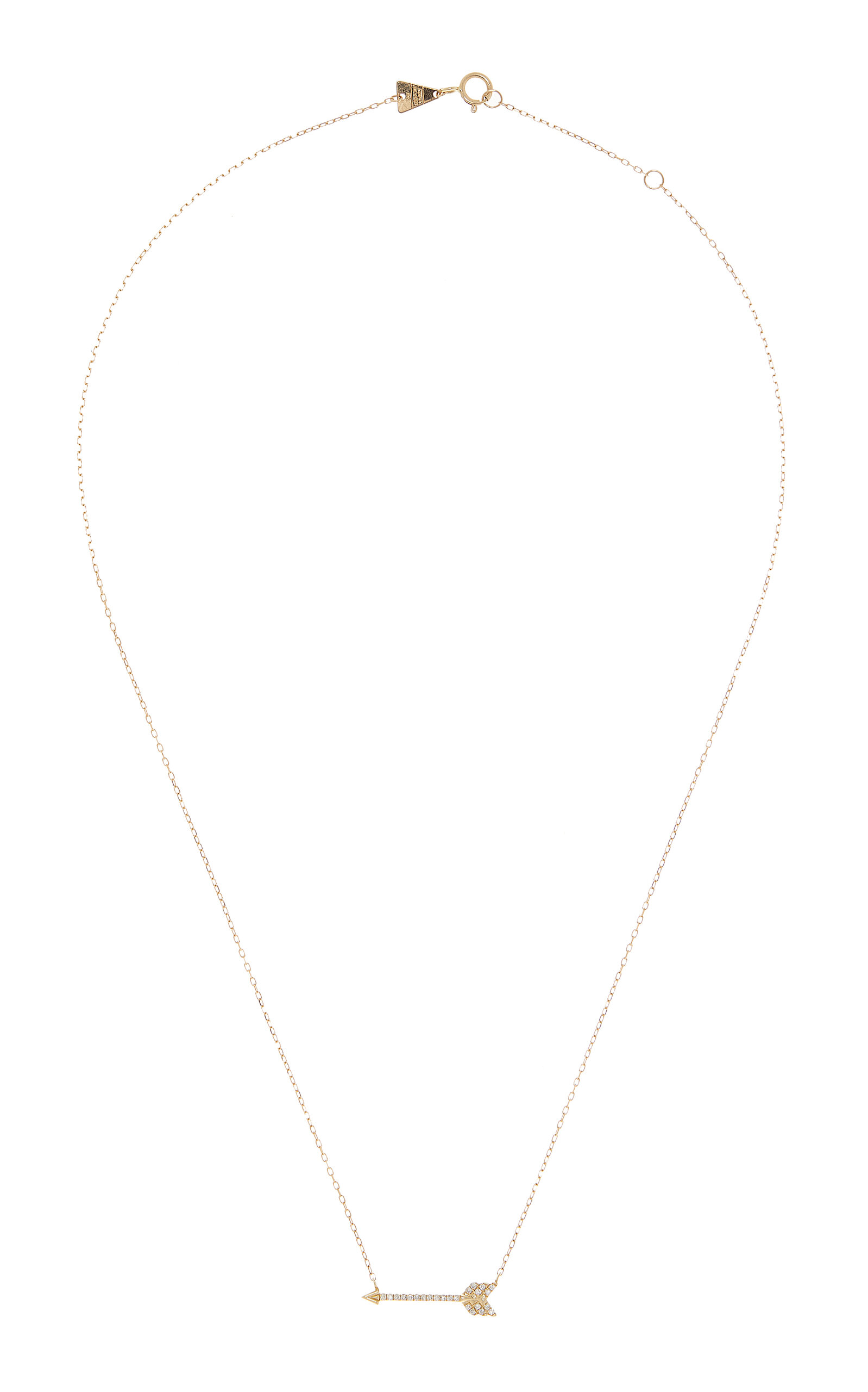 ADINA REYTER 14K YELLOW GOLD DIAMOND PENDANT NECKLACE