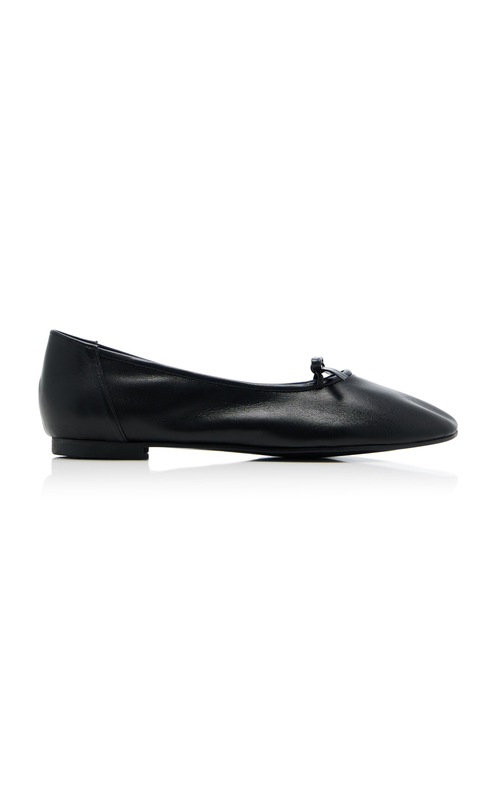 Reike Nen Nabi Leather Ballerina Flats In Black