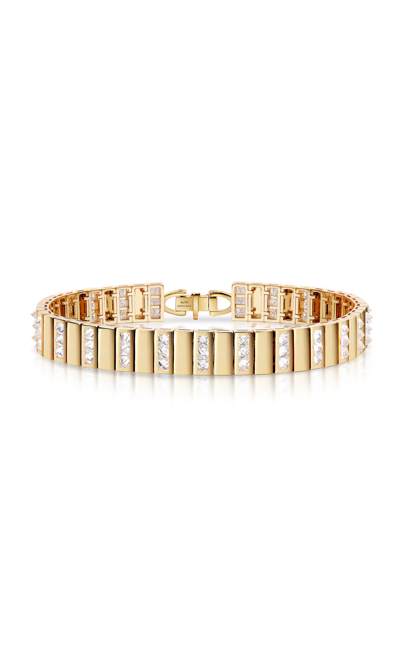 Savolinna 18k Yellow Gold Be Spiked Tennis Bracelet