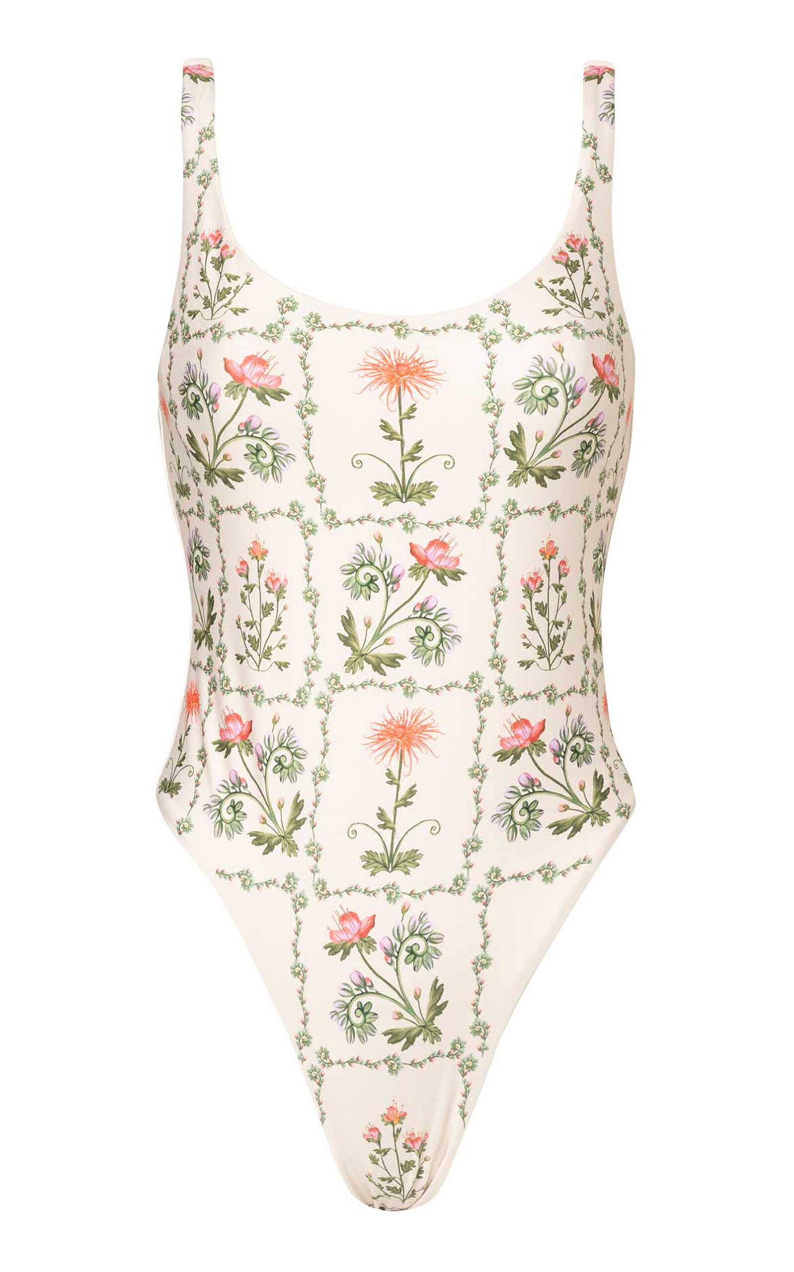 Shop Agua By Agua Bendita Gema Oasis Floral One-piece Swimsuit