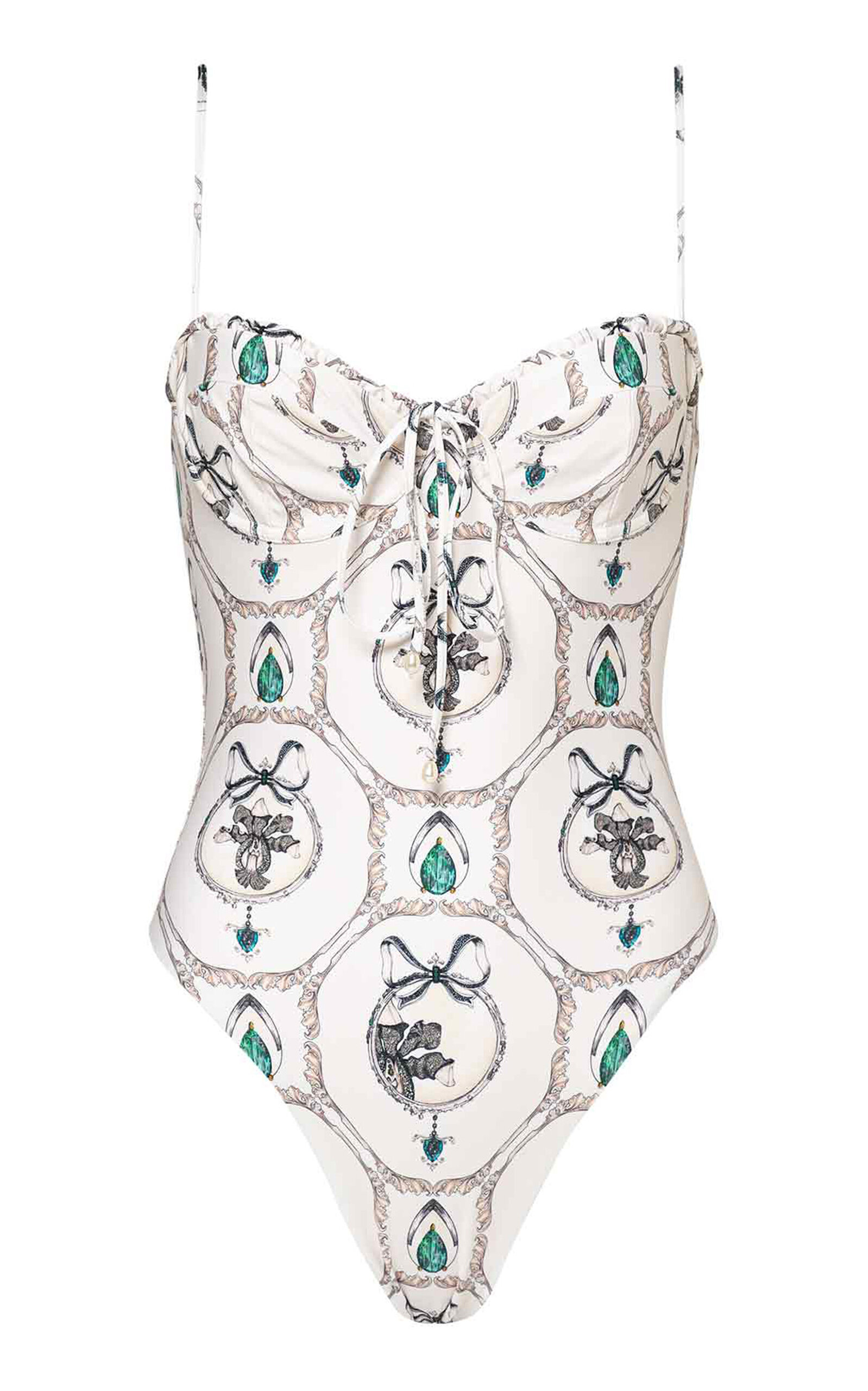 Agua by Agua Bendita Ebano Alhaja Printed One-Piece Swimsuit