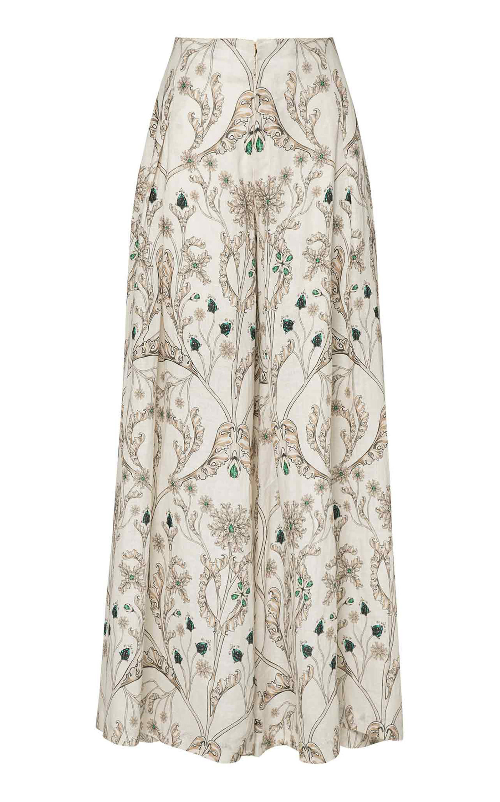 Agua by Agua Bendita Marea Alhaja Wide-Leg Linen Trousers