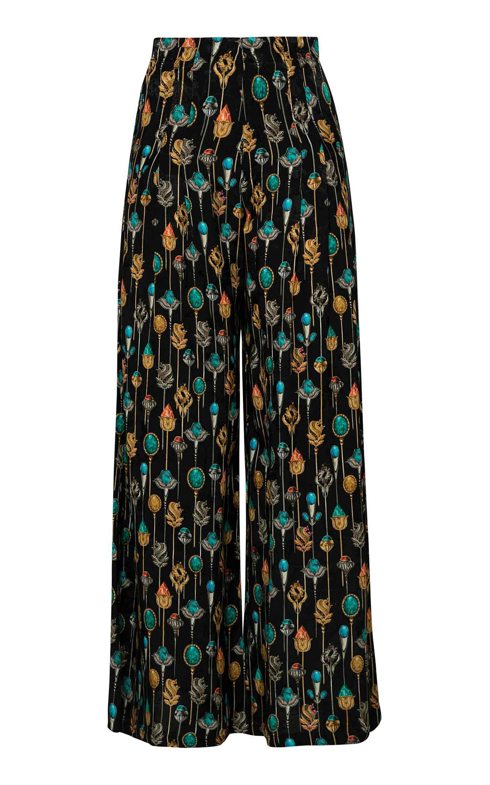 Agua by Agua Bendita Pinon Ornamento Wide-Leg Trousers