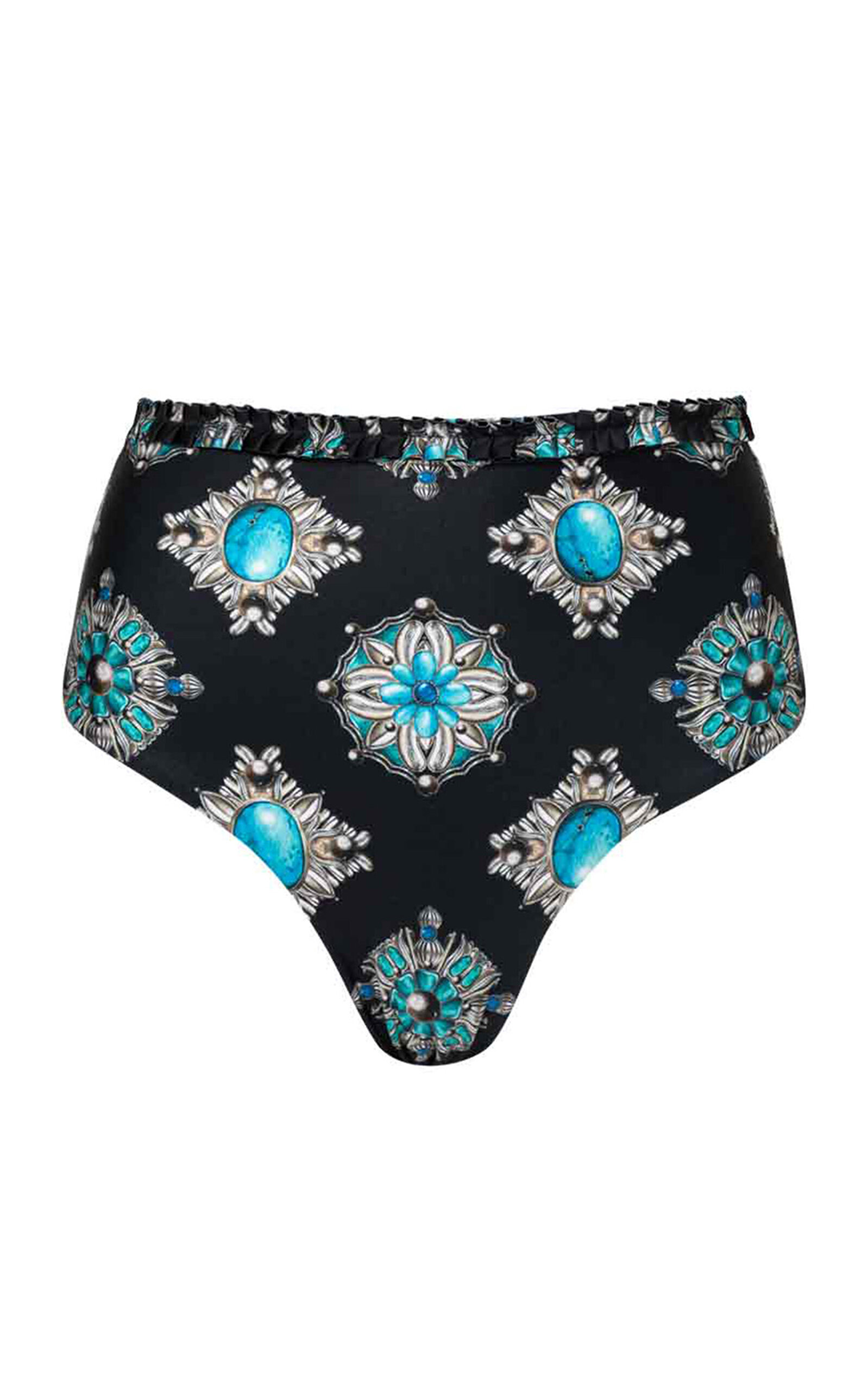 Agua by Agua Bendita Nopal Platero Printed Bikini Bottom