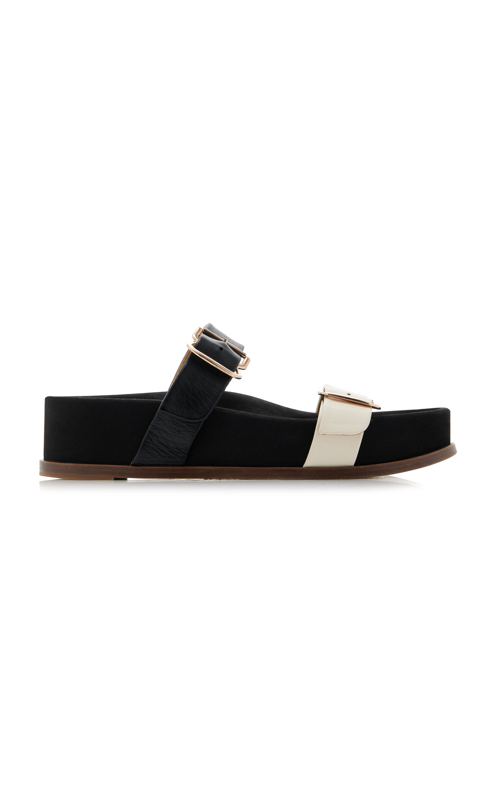 Gabriela Hearst Wren Flat Sandals Contrast Straps In Multi