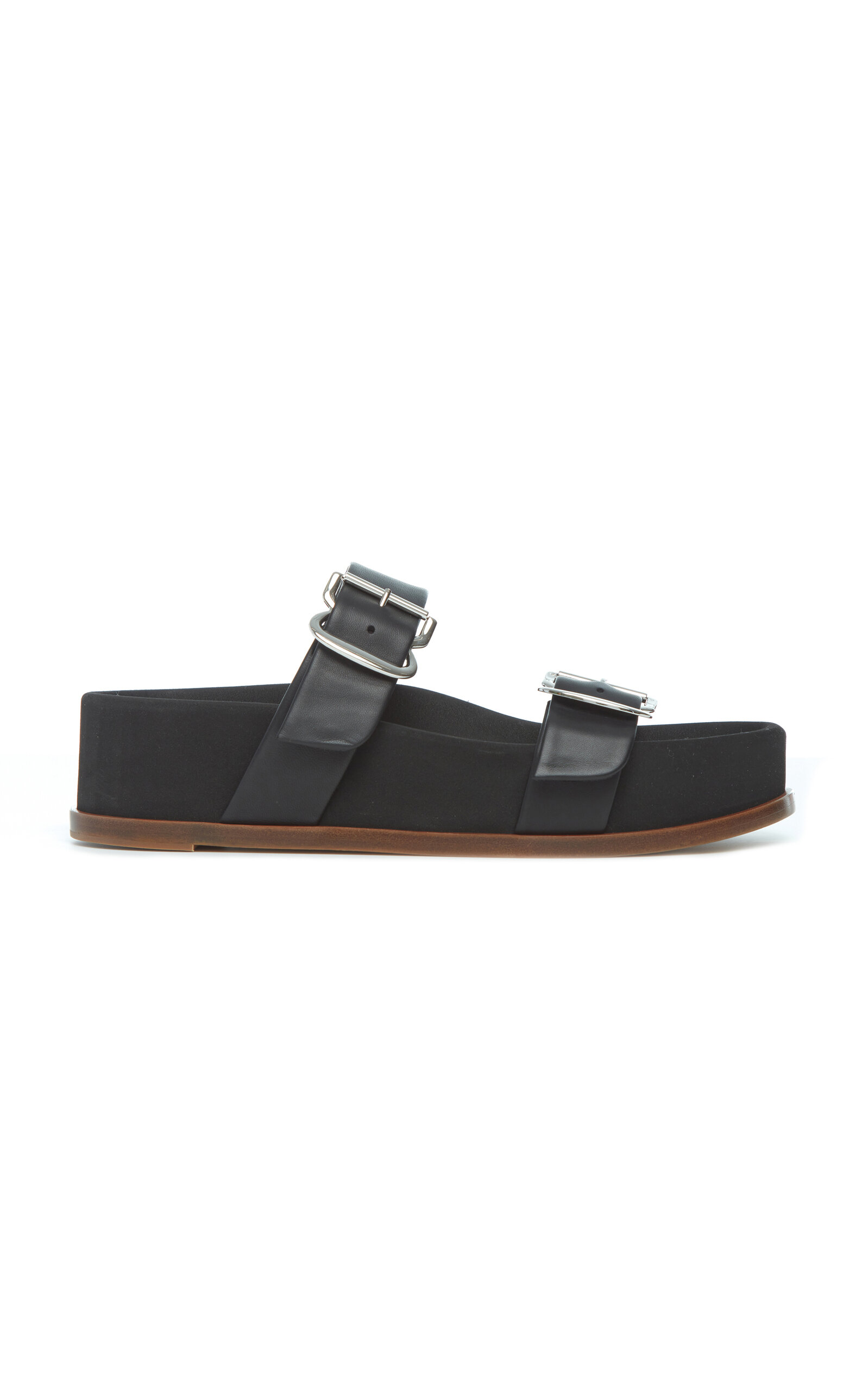 Gabriela Hearst Wren Leather Sandals In Black