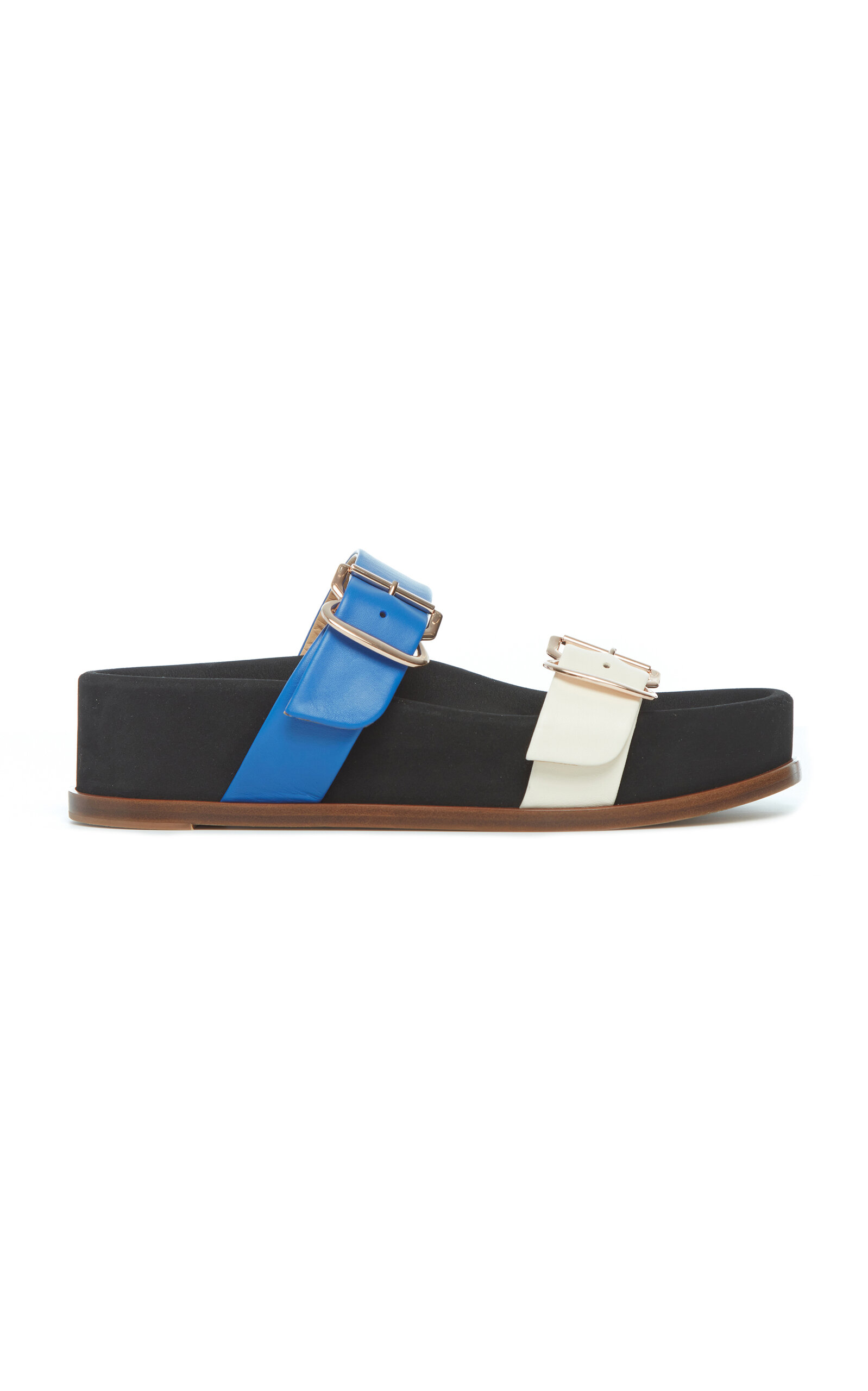 サンダル・ミュール GABRIELA HEARST Gabriela Hearst Wren Sandals Gabriela Hearst Wren Leather Dual-Buckle Slide Sandals