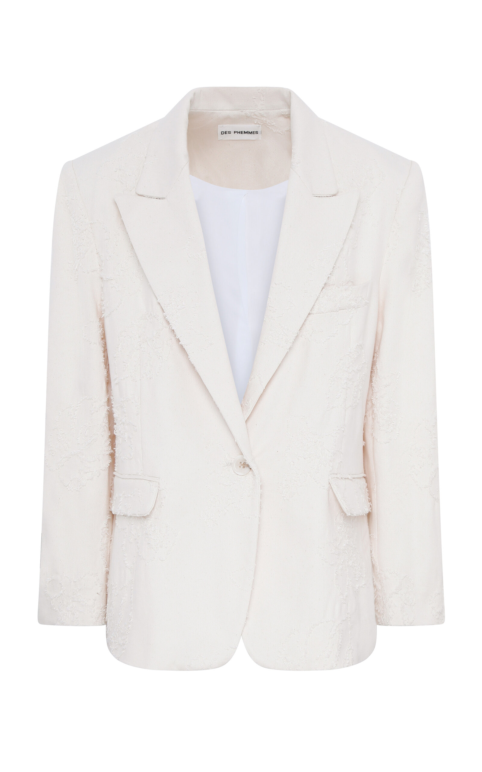 DES_PHEMMES Embroidered Denim Blazer