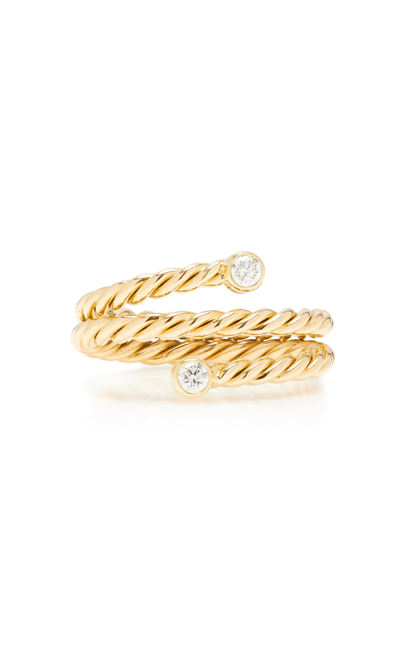 Shop Haute Victoire 18k Yellow Gold Diamond Ring