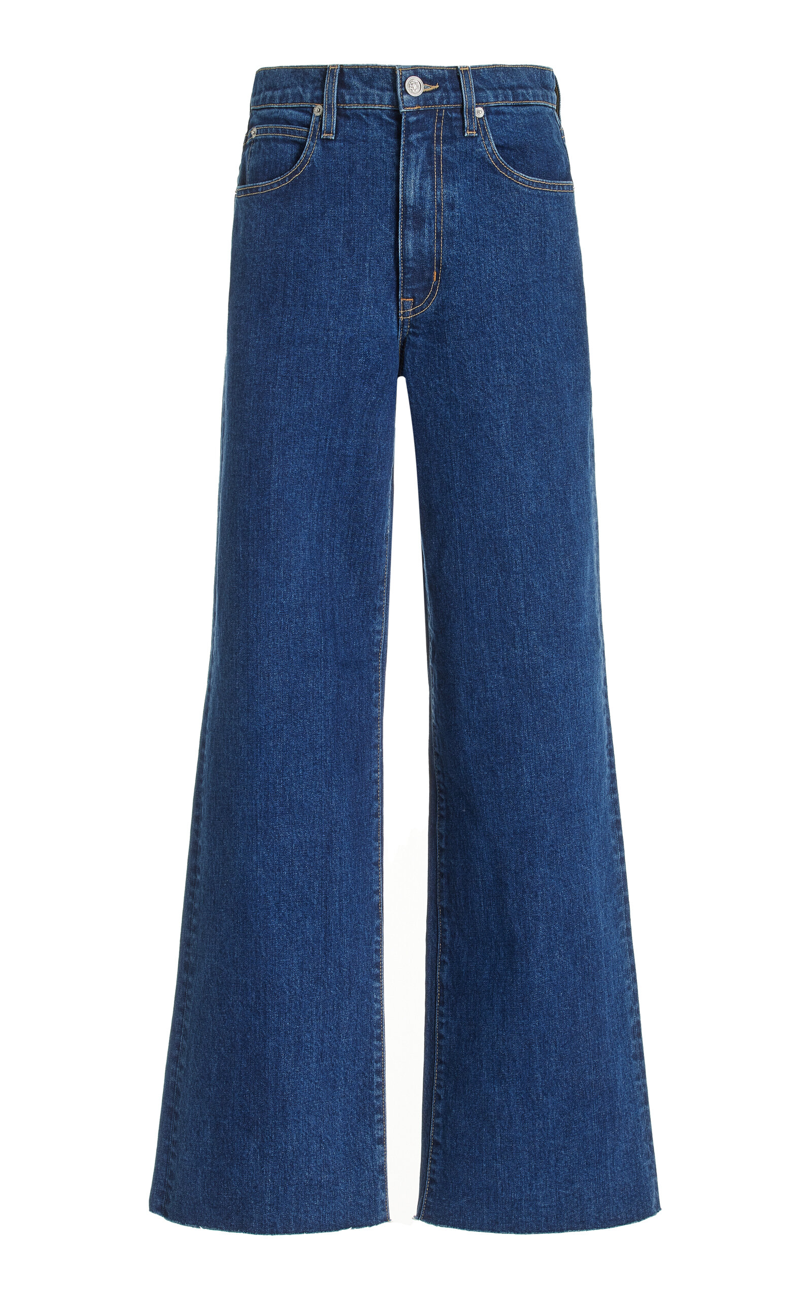 Slvrlake Grace Stretch High-rise Wide-leg Jeans In Dark Wash